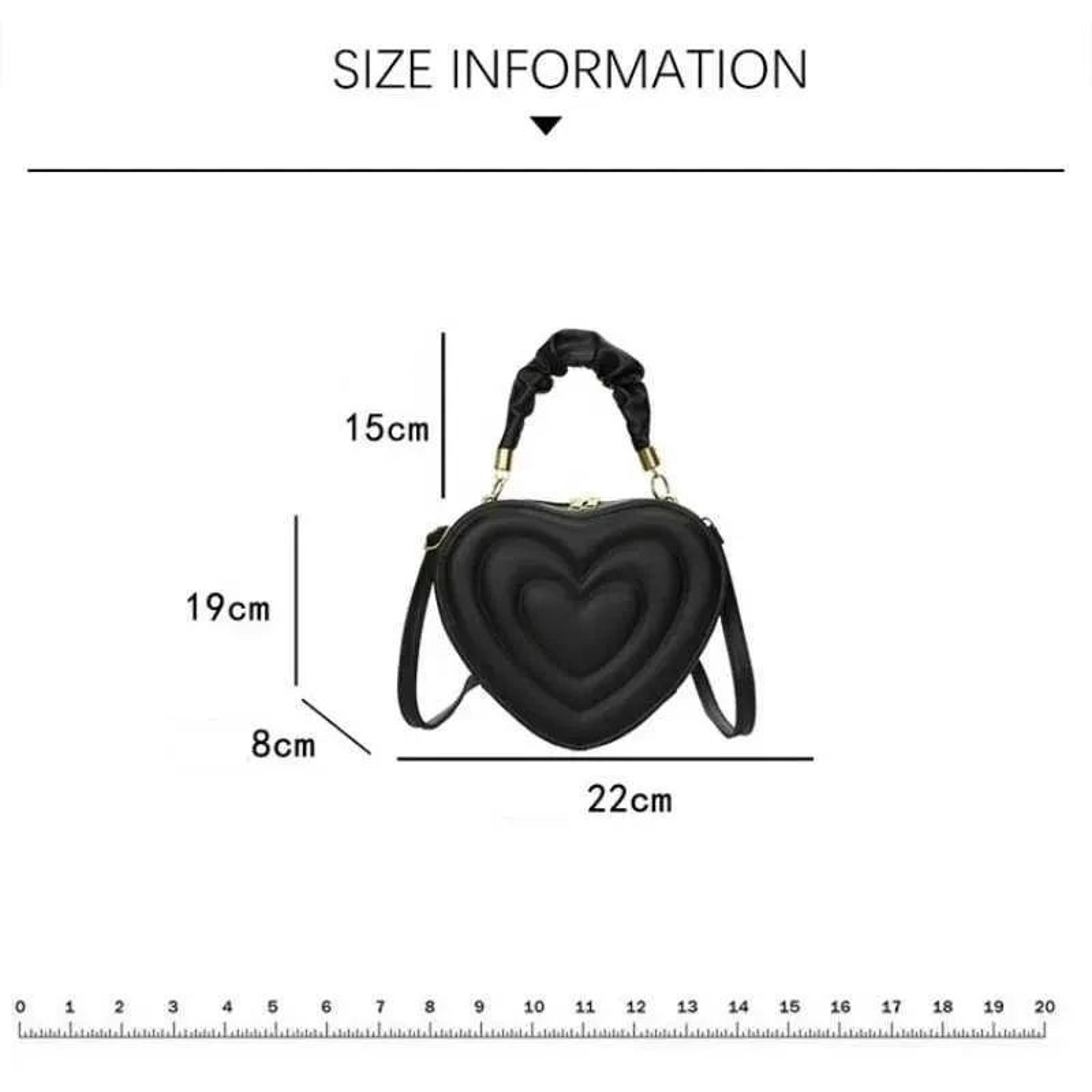 Women Heart Shoulder Crossbody Bag In PU Leather With Retro Style 5