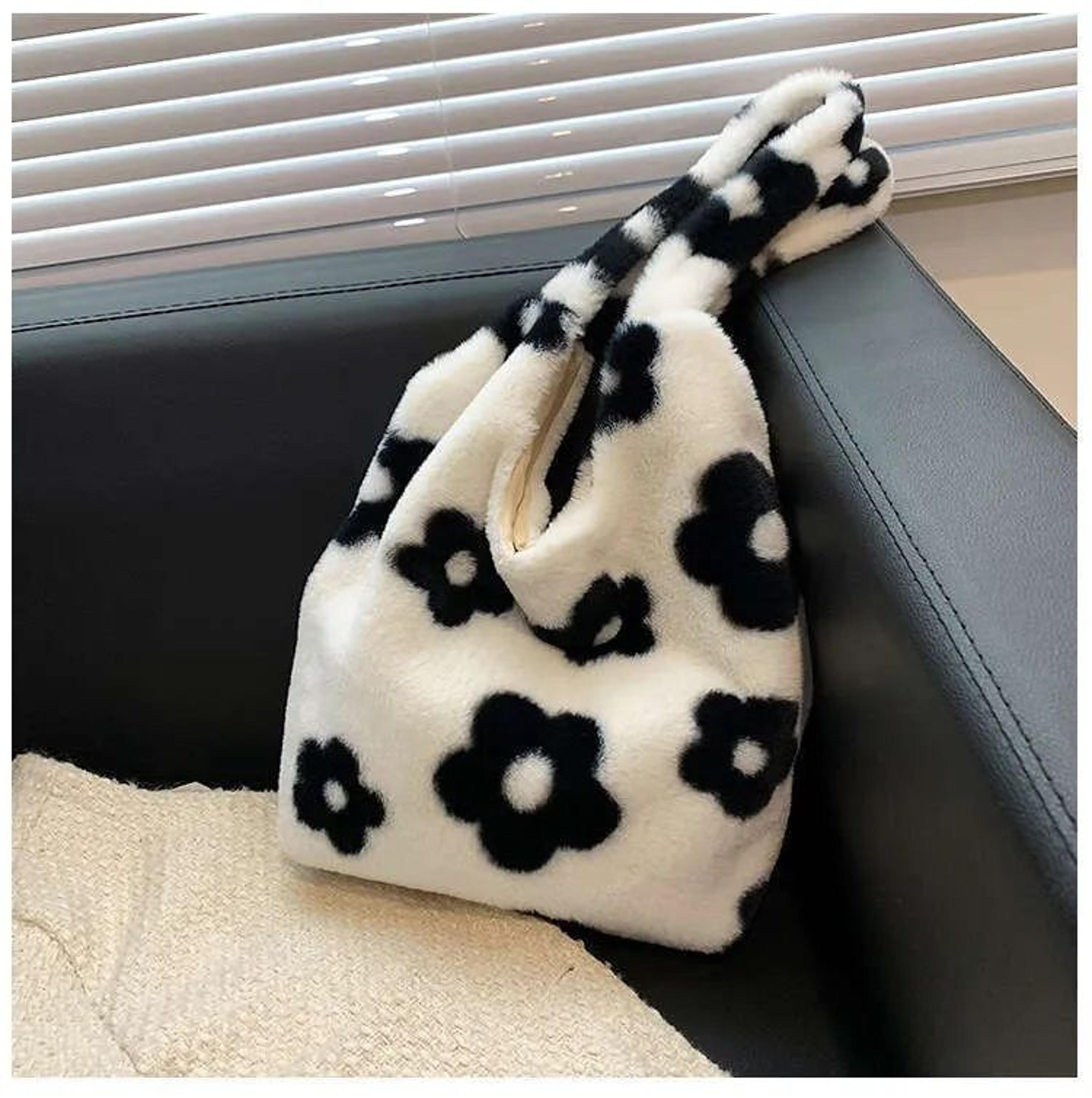 Floral Plush Shoulder Crossbody Bag For Women 1
