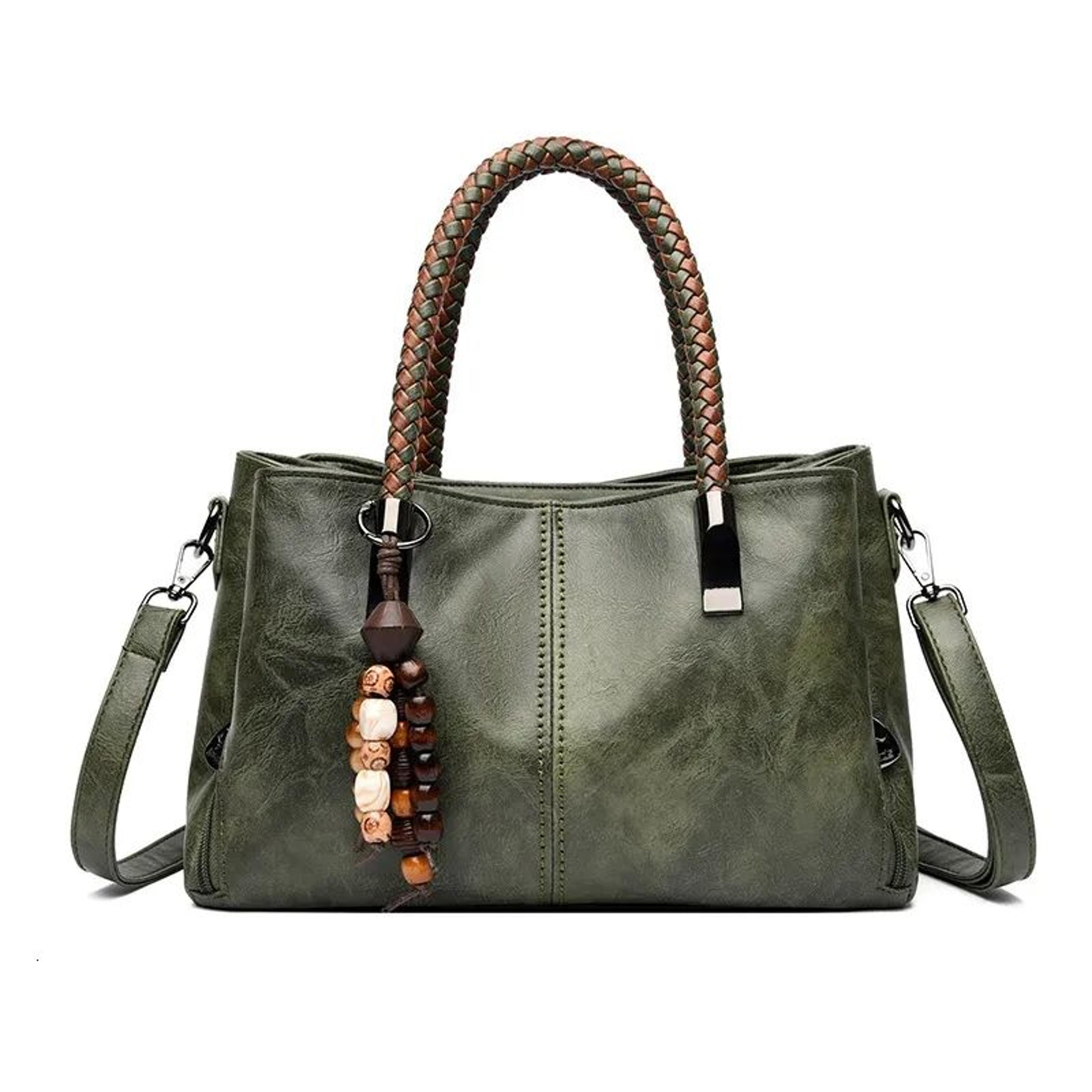 Womens Large Capacity Tote Handbag With Shoulder And Crossbody Carry 1