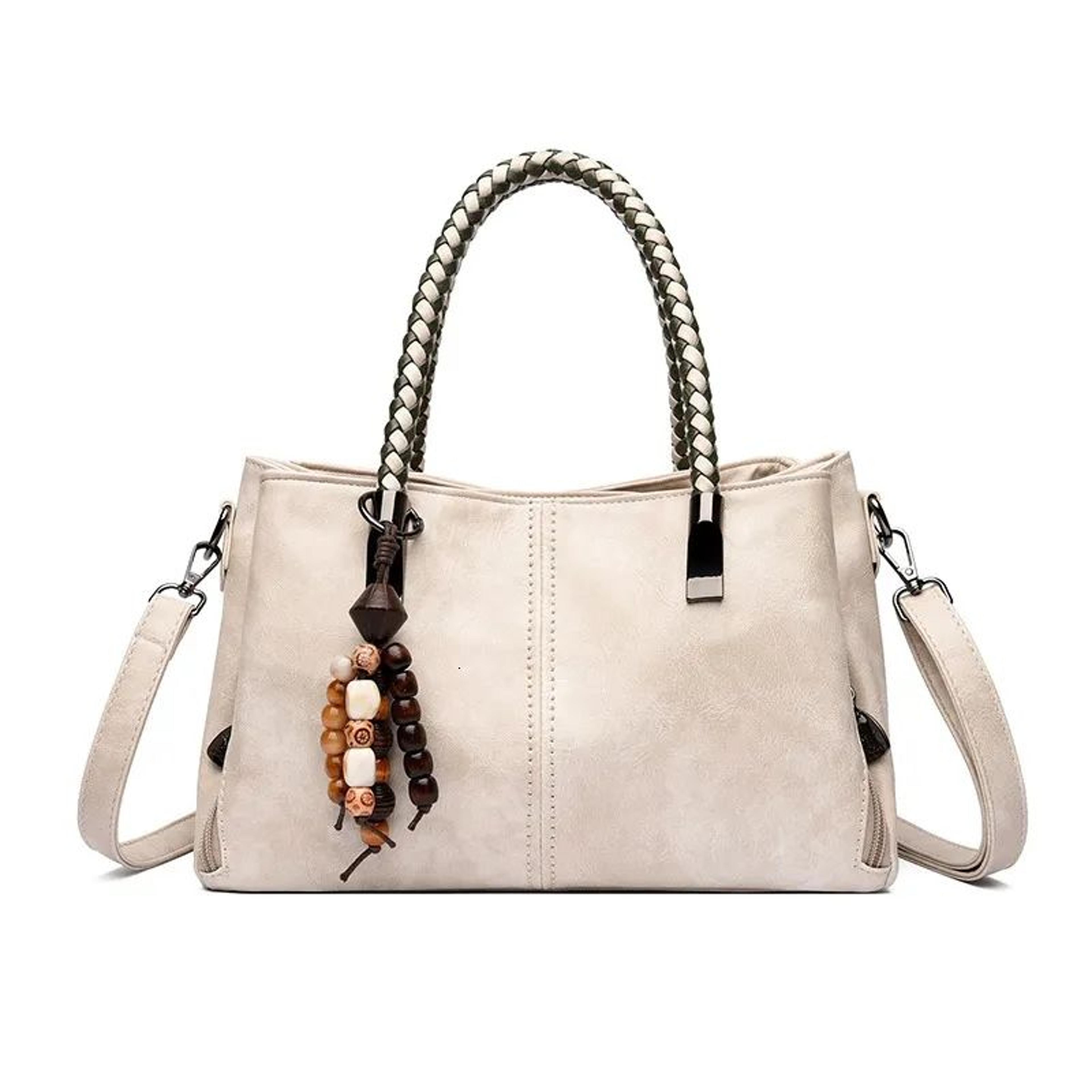Womens Large Capacity Tote Handbag With Shoulder And Crossbody Carry 2