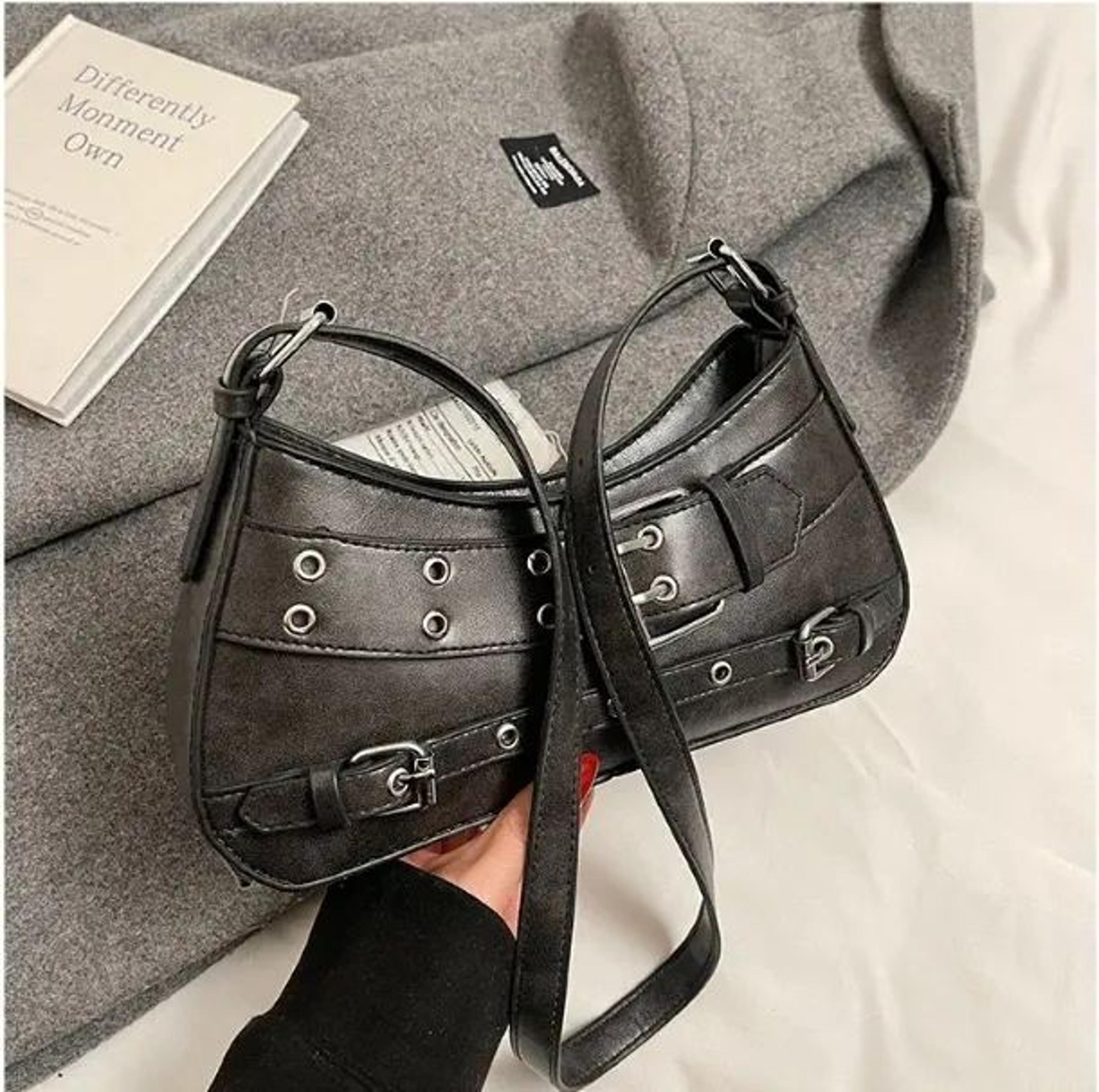 Cream Mini Hobo Bag With Buckle Accent And Convertible Crossbody Style 2