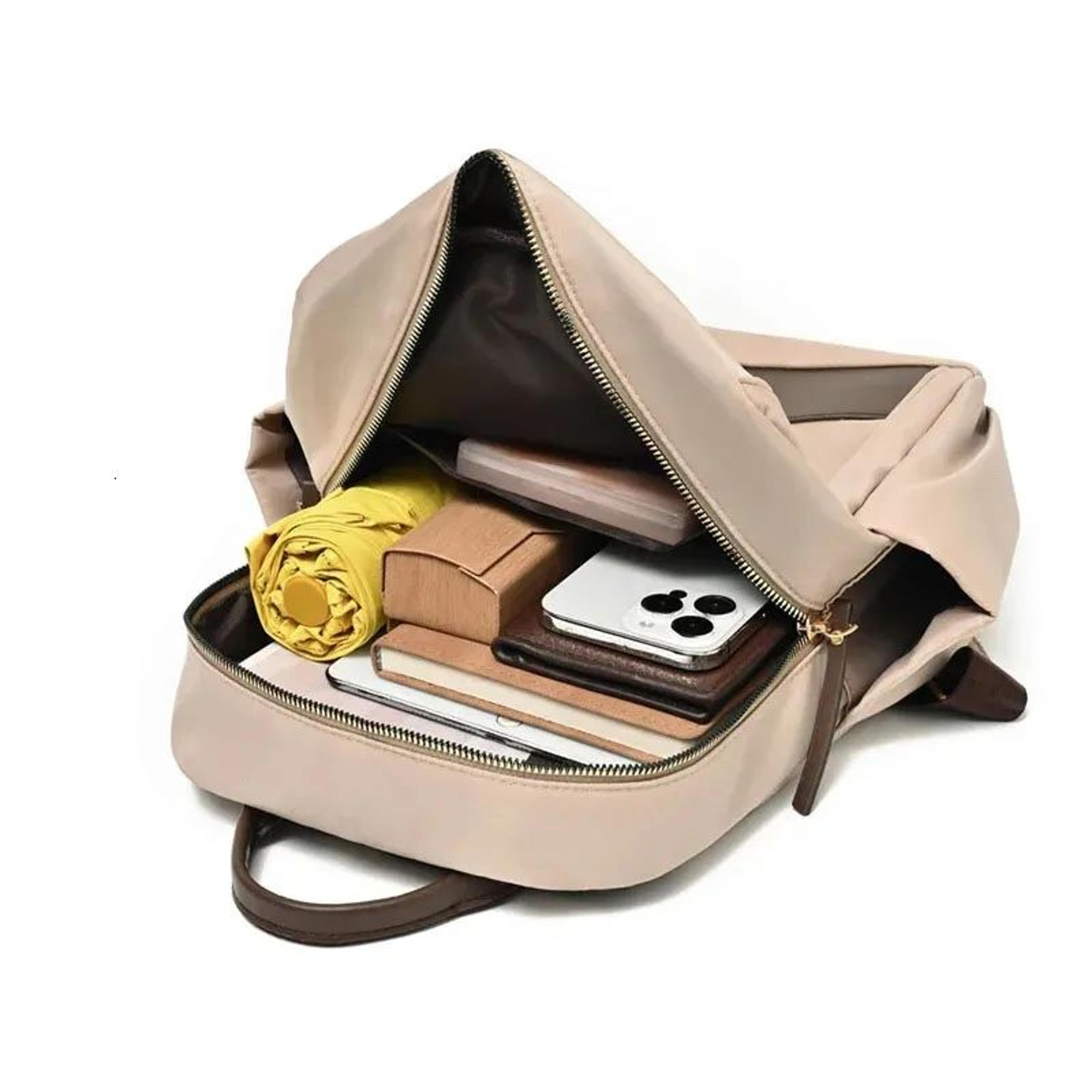 Womens Lightweight Foldable Nylon Backpack And Crossbody Bag 3