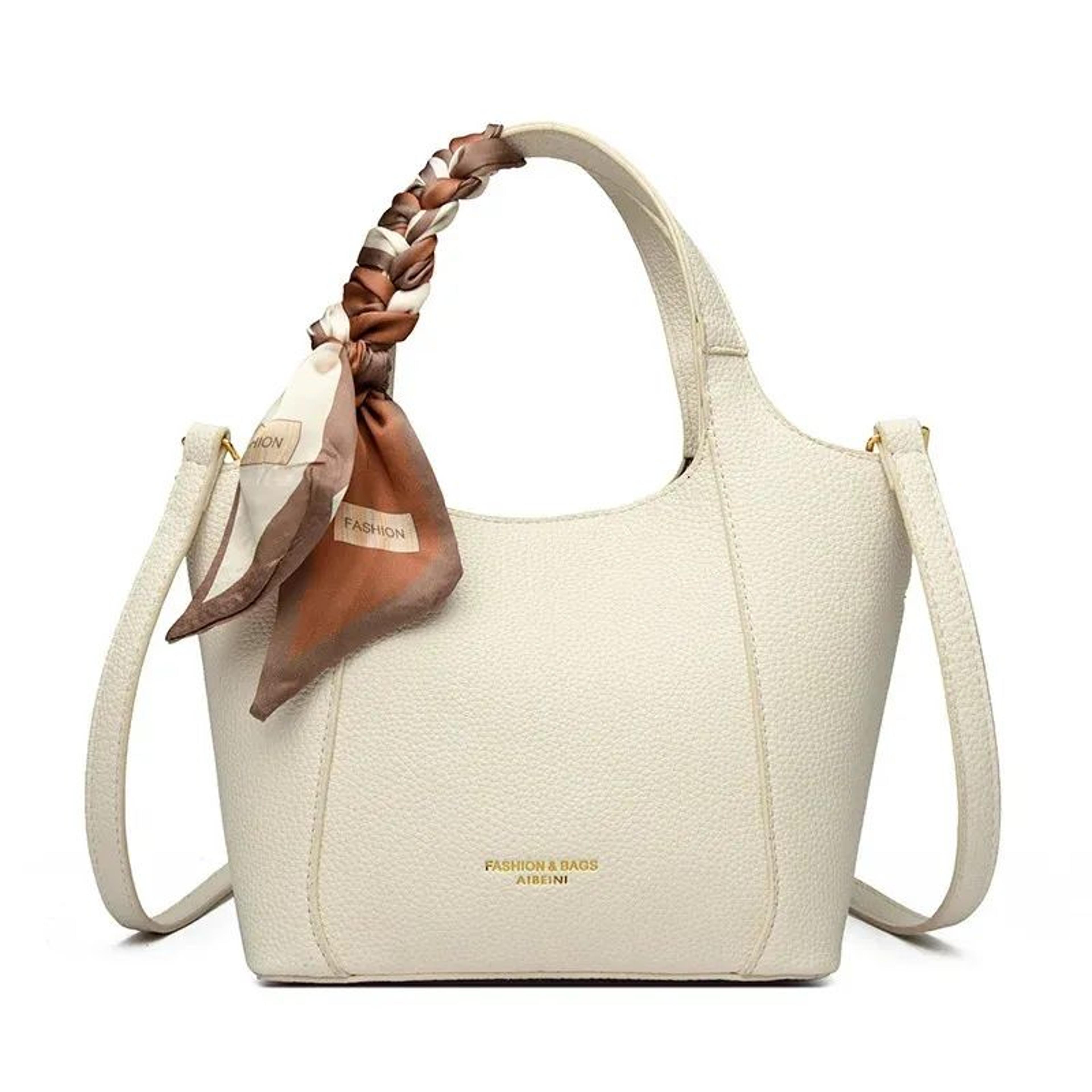 womens lightweight bucket bag with adjustable crossbody shoulder strap