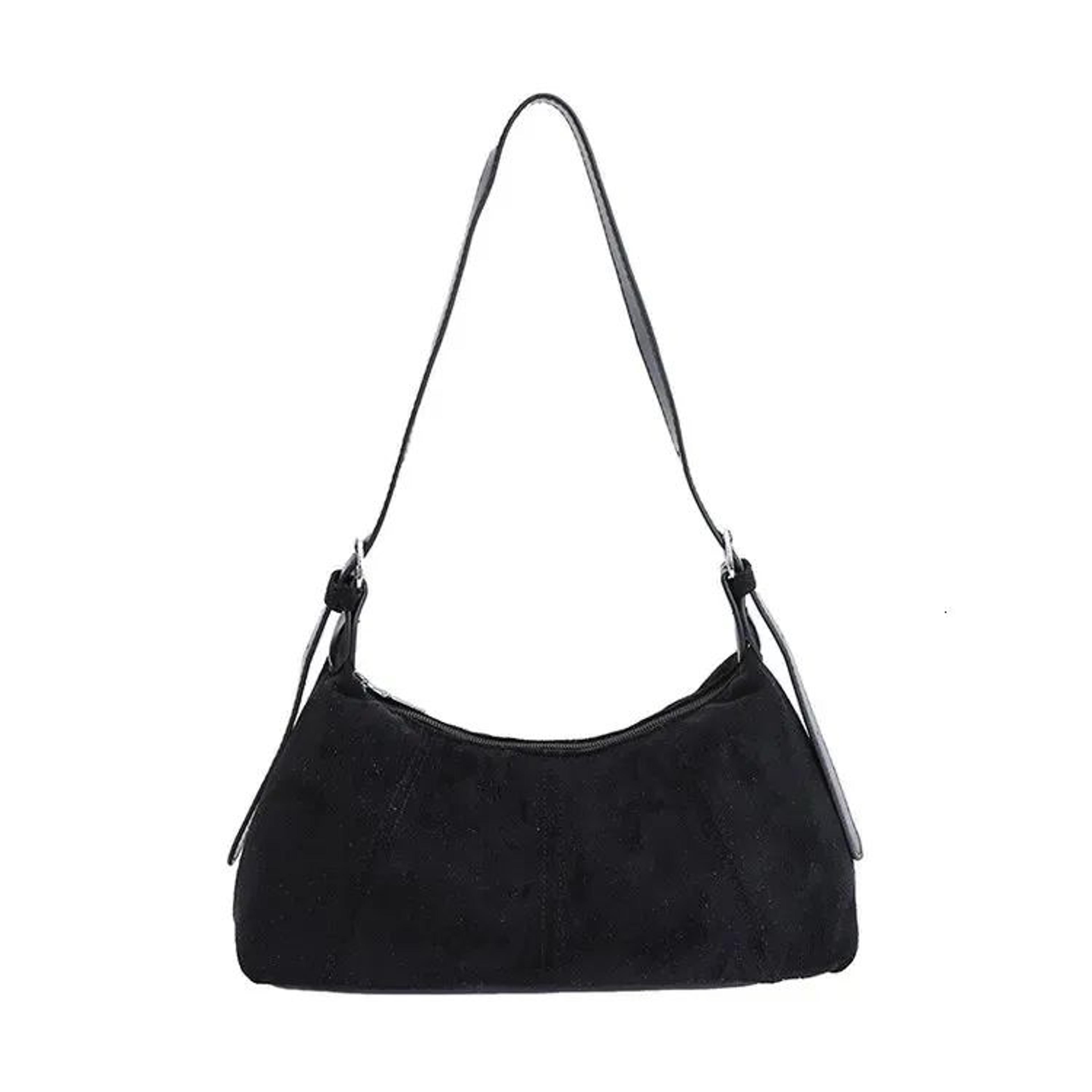 Womens Suede Shoulder Bag With Adjustable Removable Straps 1