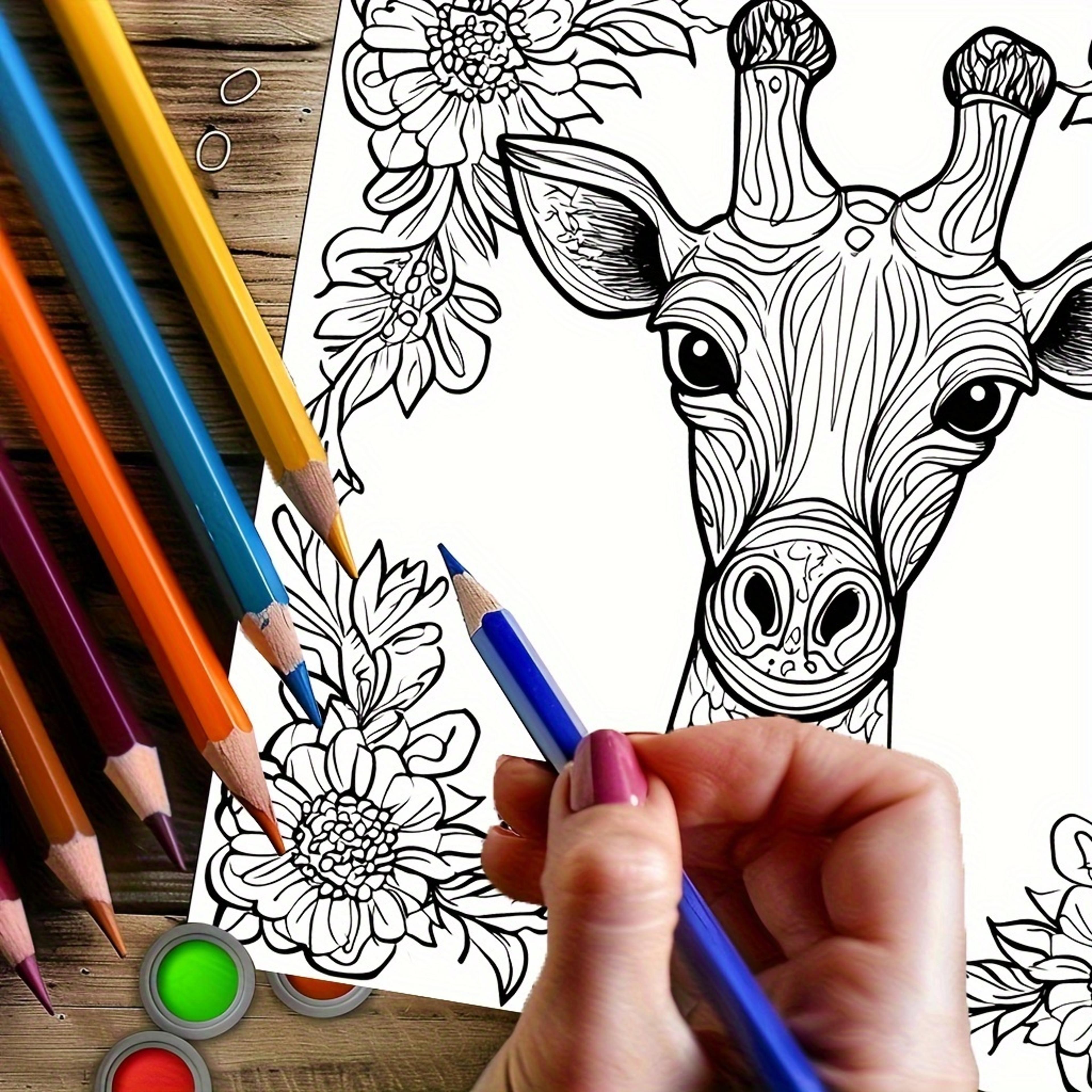 Animals Coloring Book For Adults Stress Relief And Mood Reduction Valentines Gift Idea 3