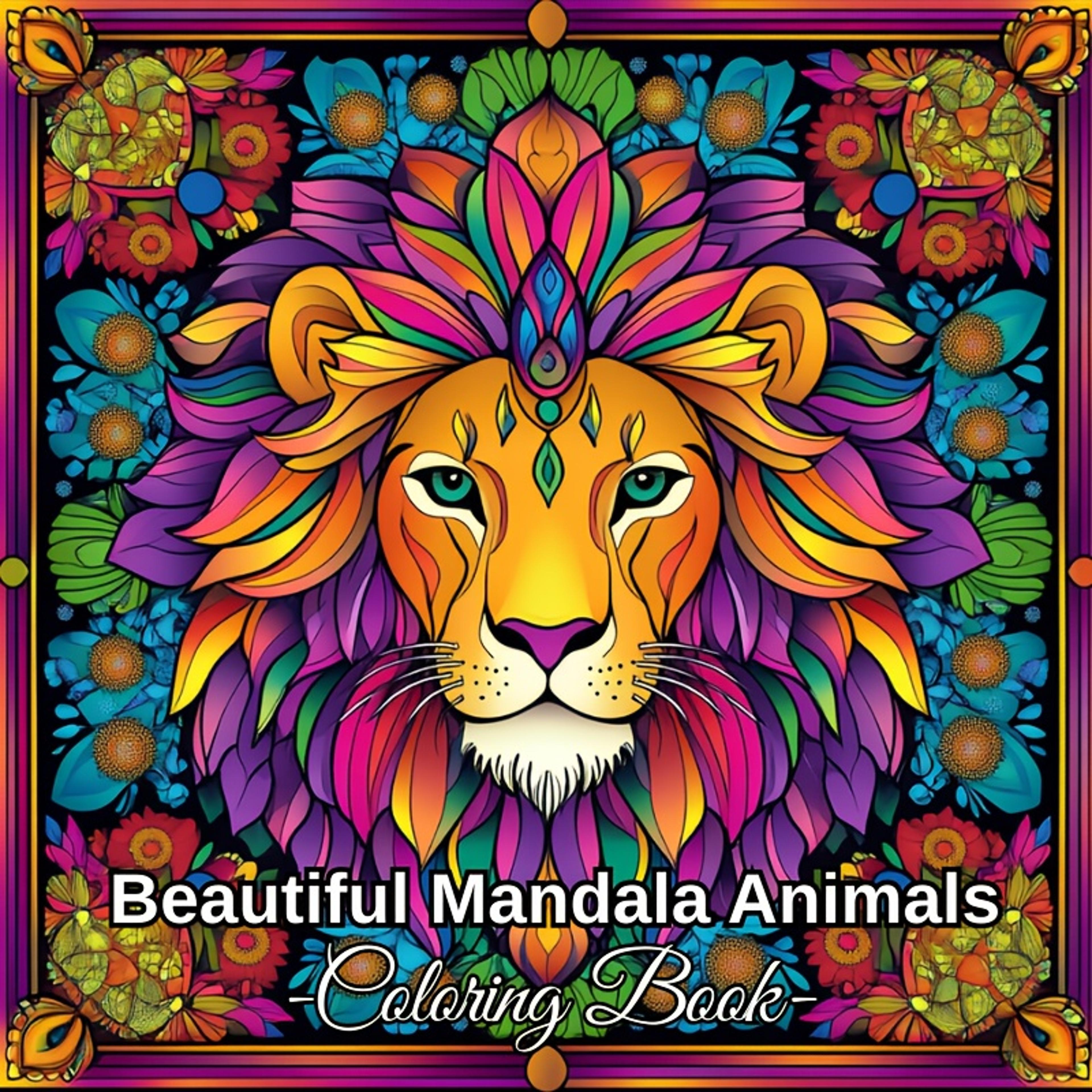 Animals Coloring Book For Adults Stress Relief And Mood Reduction Valentines Gift Idea 5