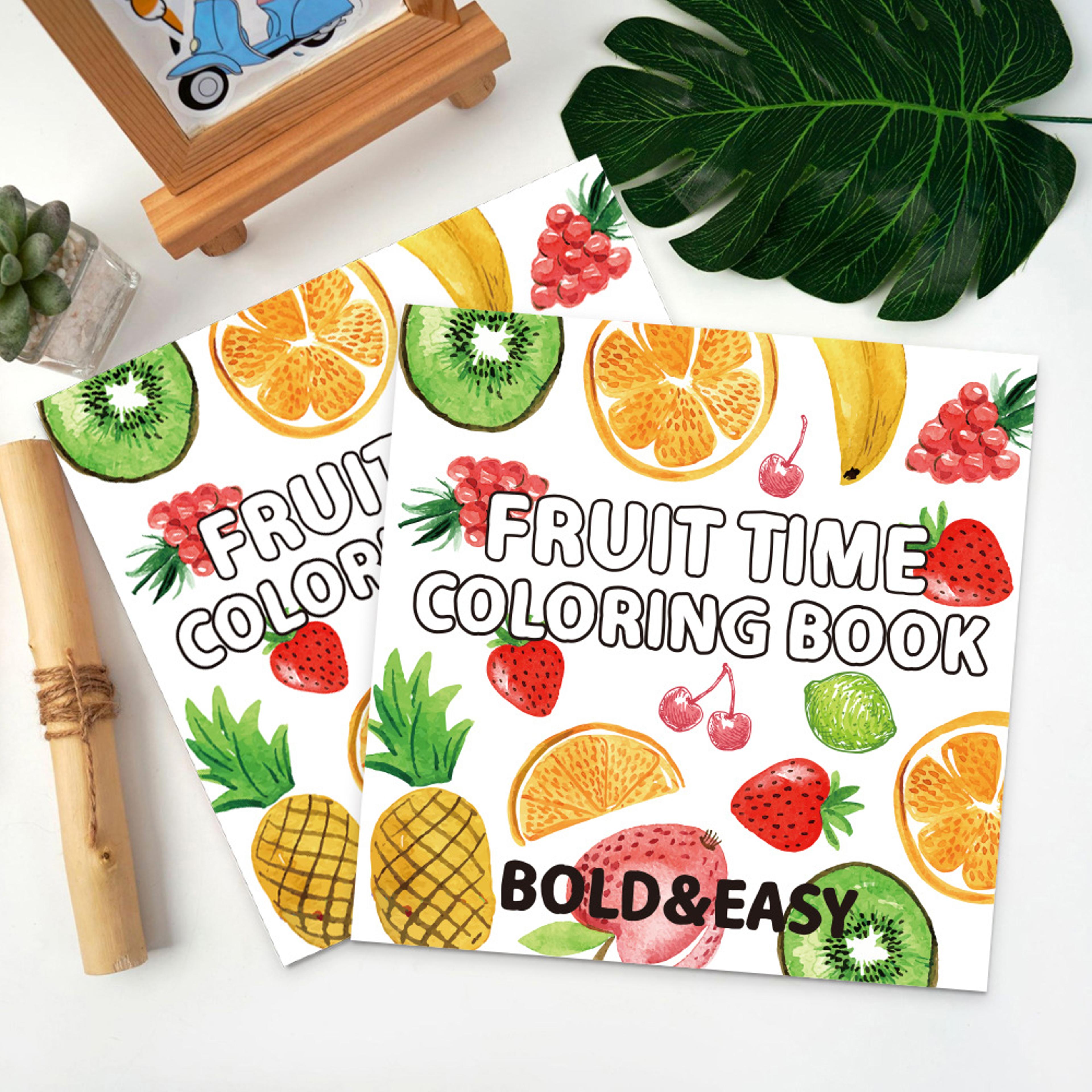 Food And Fruit Graffiti Coloring Book Creative Art Activity For Kids Childrens Coloring Book 4