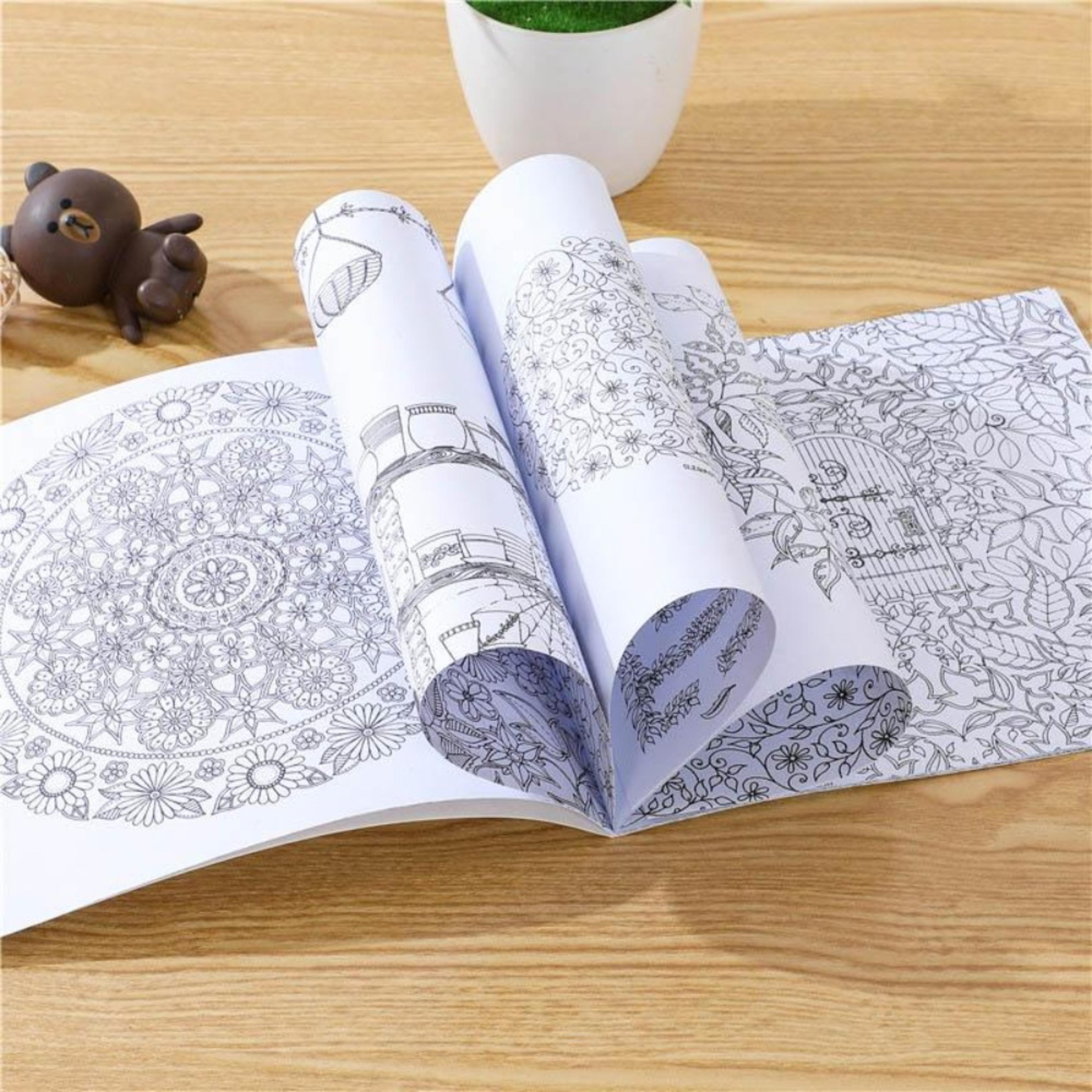 Childrens Coloring Book Beginner Sketchbook Hand Drawn Notebook With Colored Pencils For Students 1