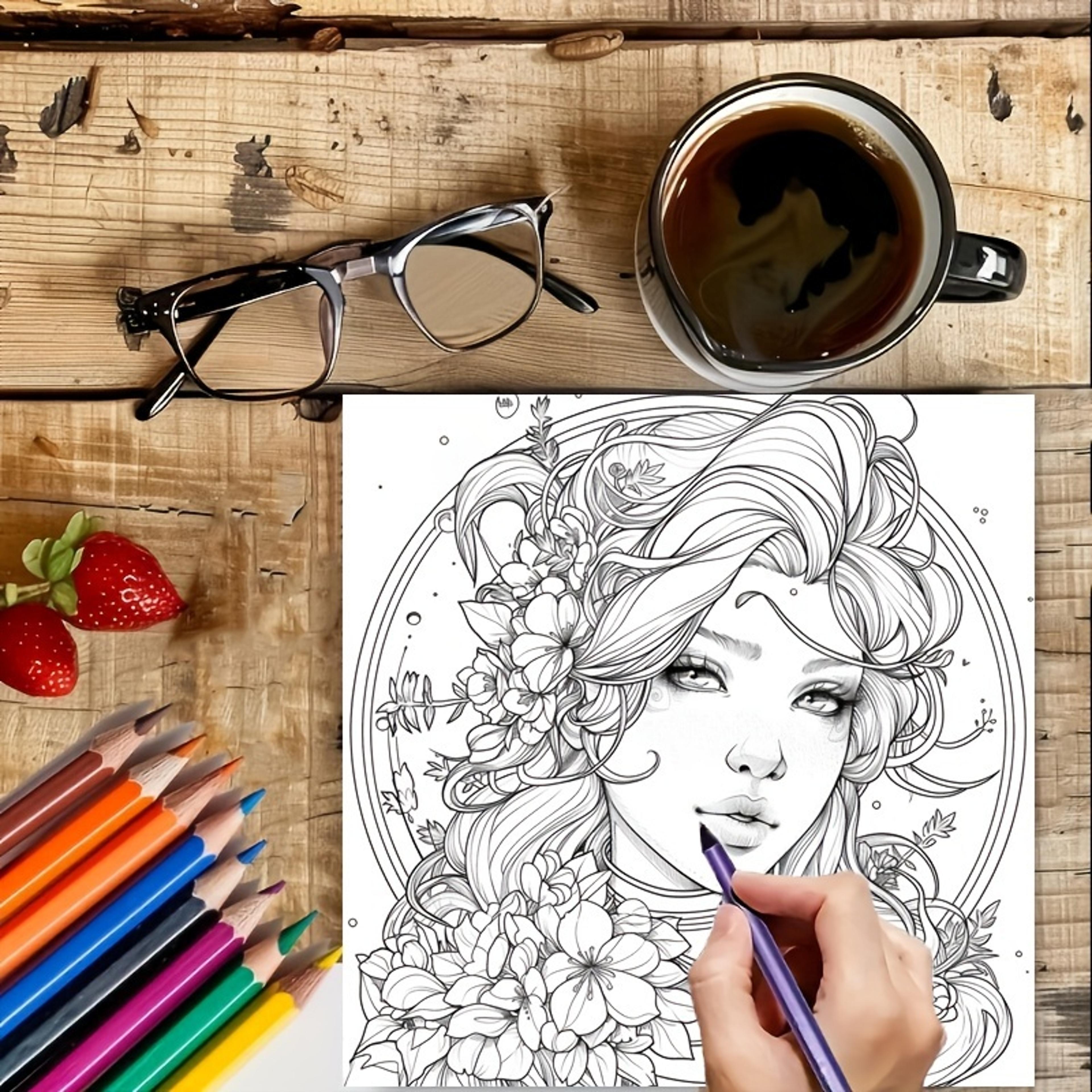 Artistry Fantasy Coloring Book For Stress Relief And Soothing Stress A Stress Reduction Colouring B 5