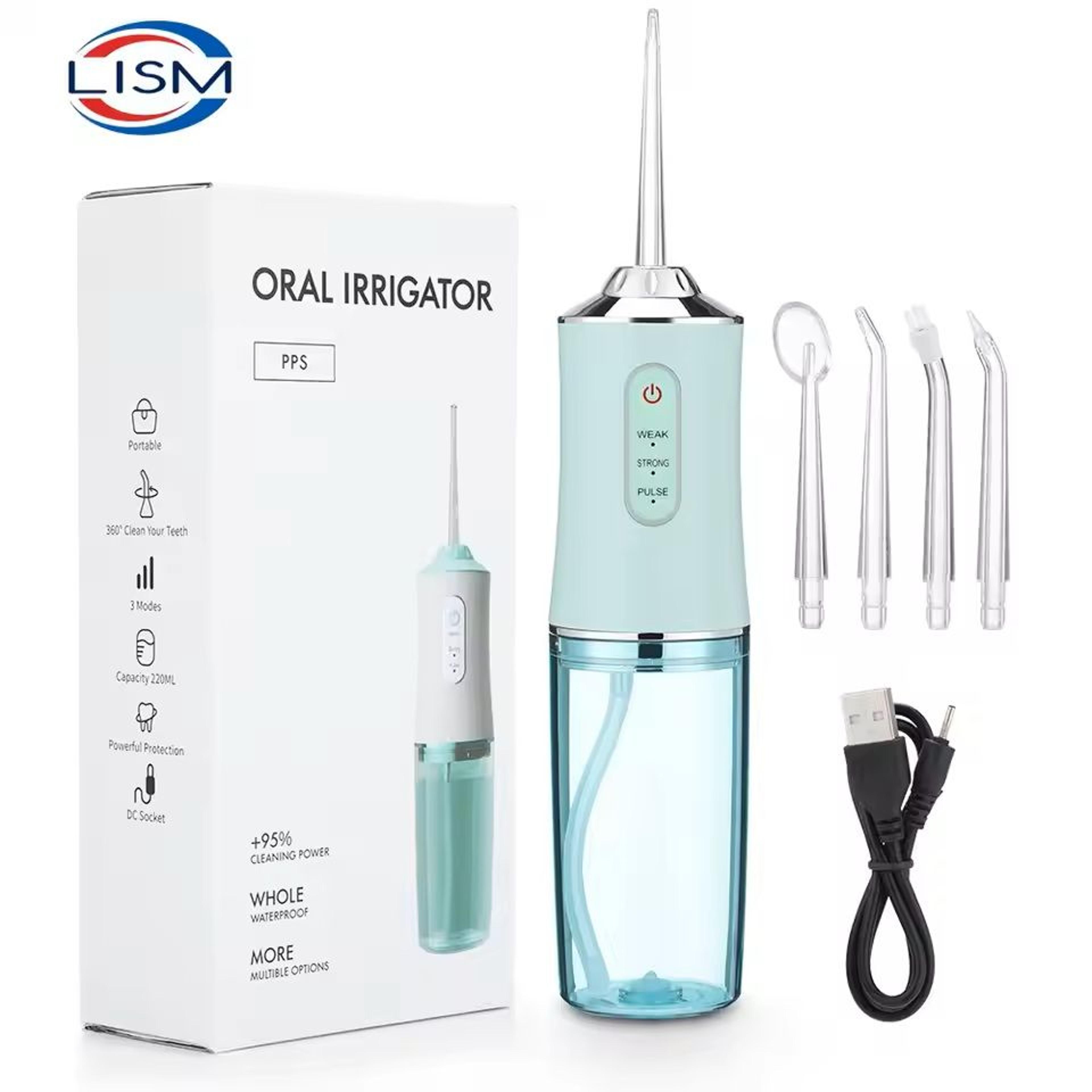 Portable Rechargeable Dental Water Flosser With 4 Jet Tips 1