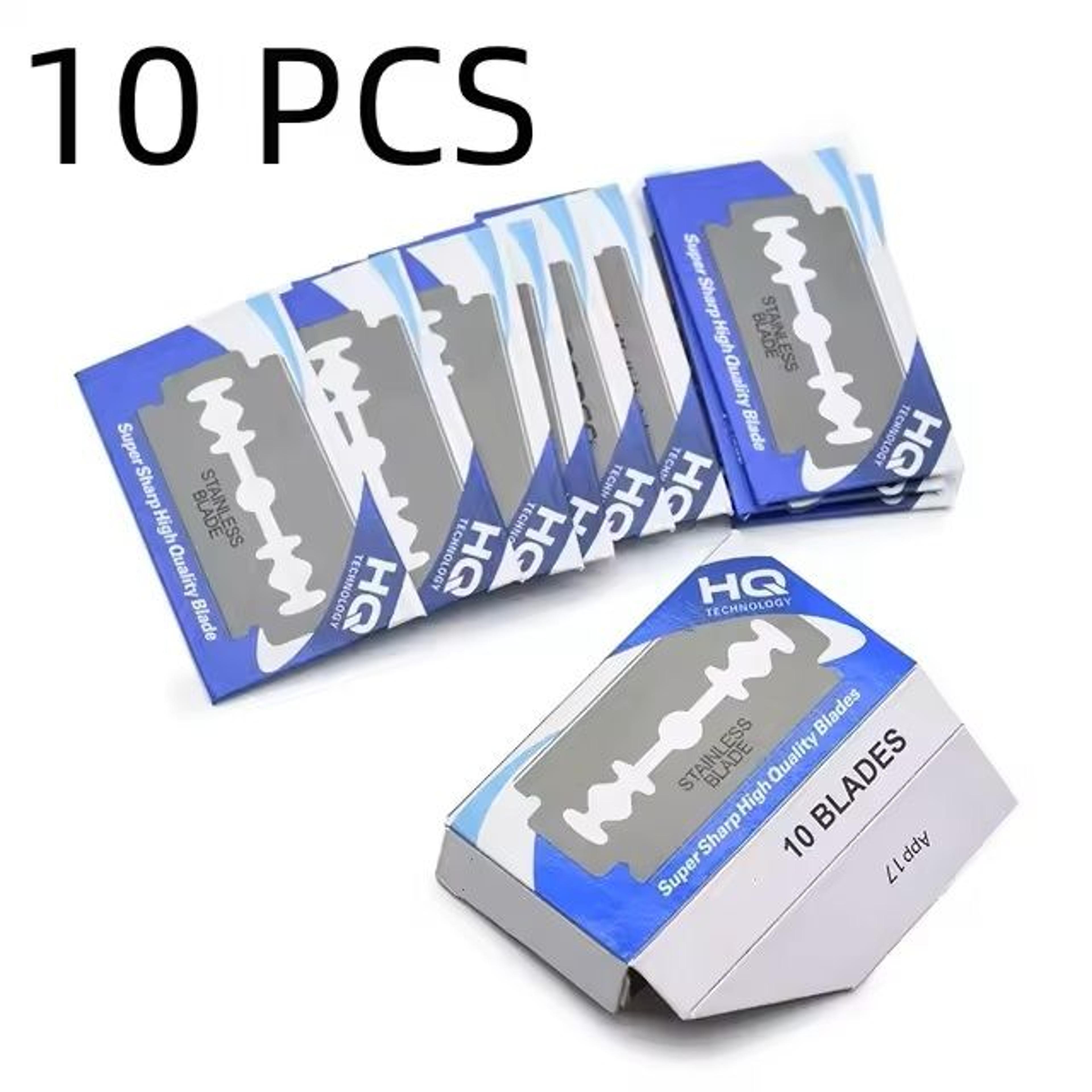 Folding Double Edge Safety Razor For Men With 10 Stainless Steel Blades 1