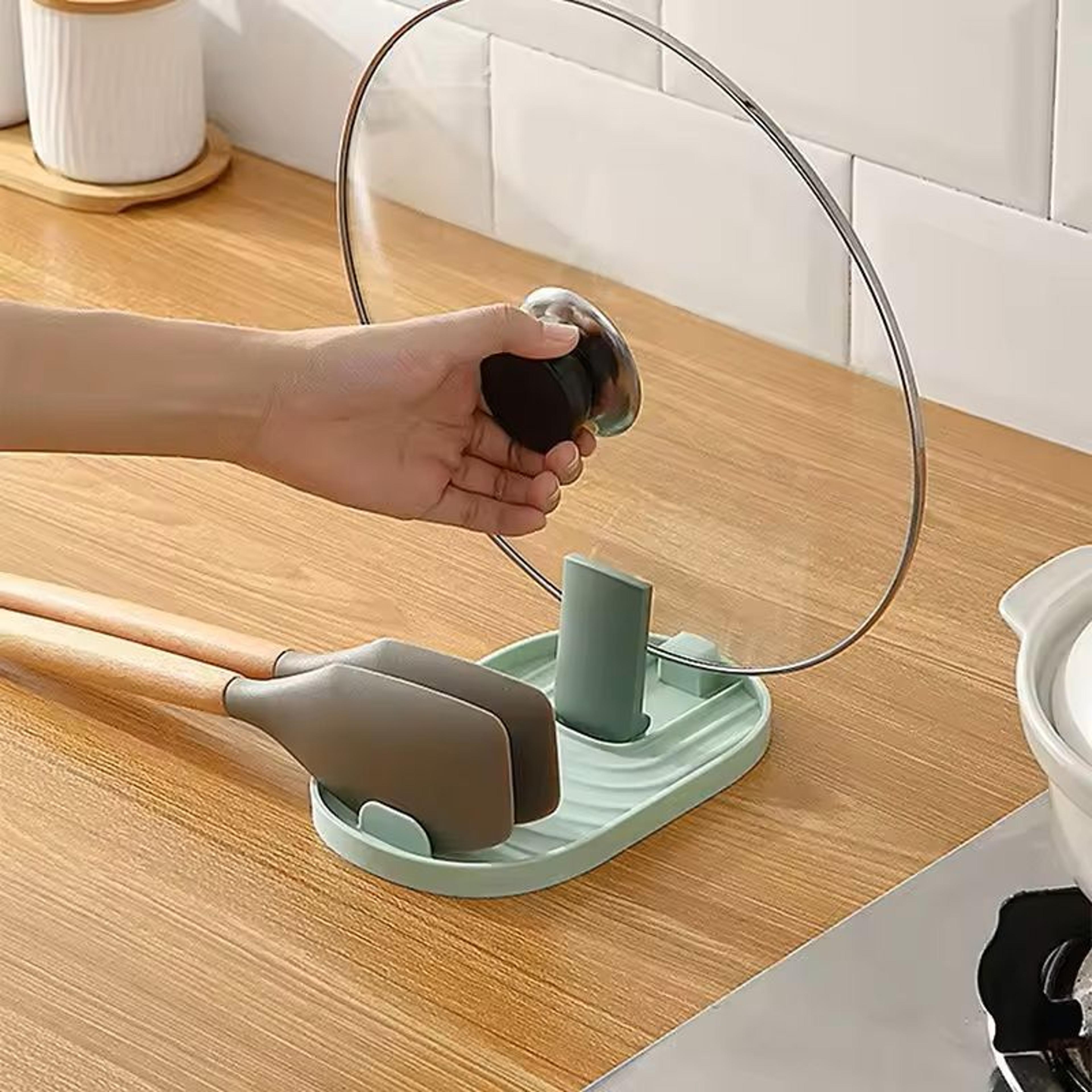 Foldable NordicStyle Pot Lid  Utensil Storage Rack 3