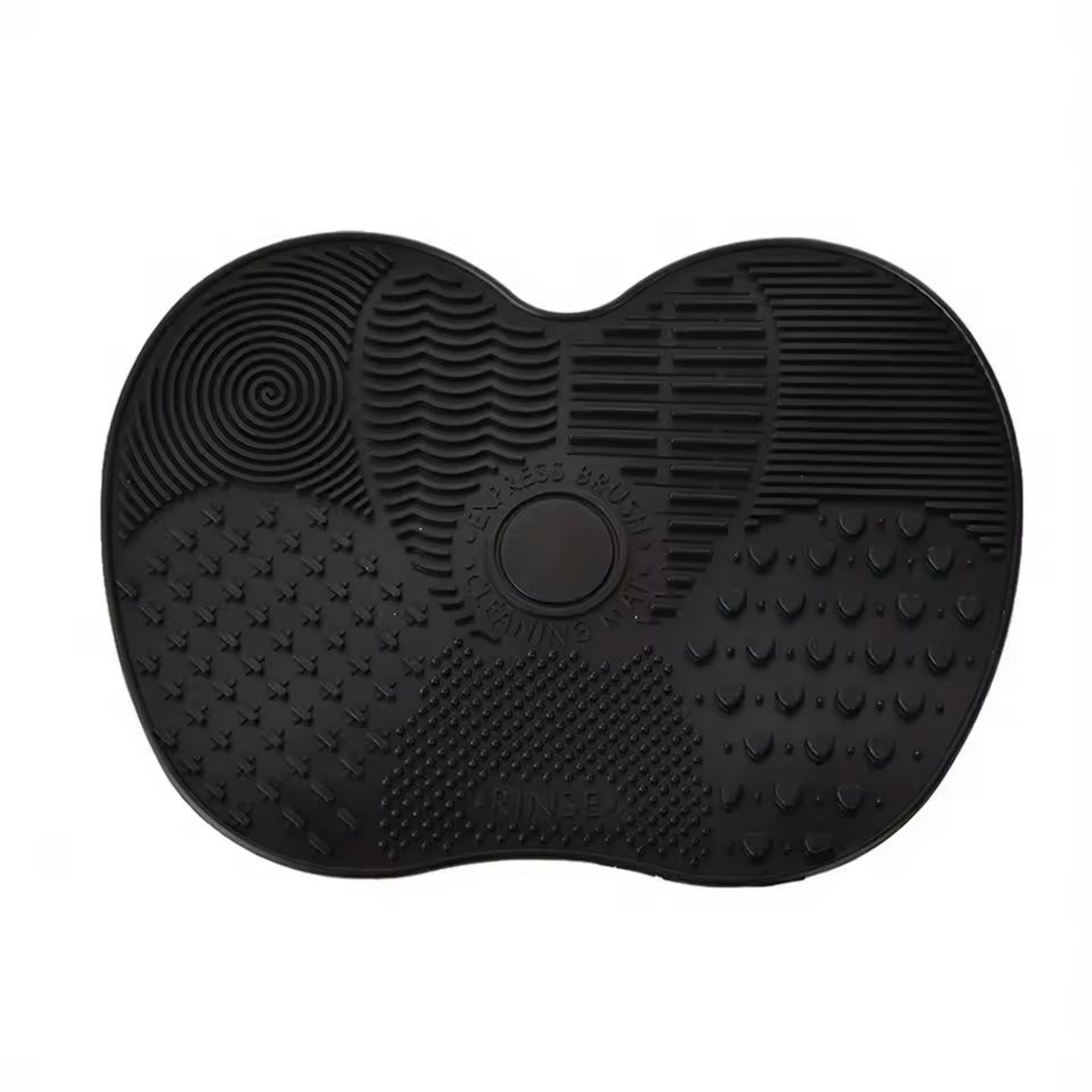 Silicone AppleShaped Makeup Brush Cleaner Pad With Suction Cup 2