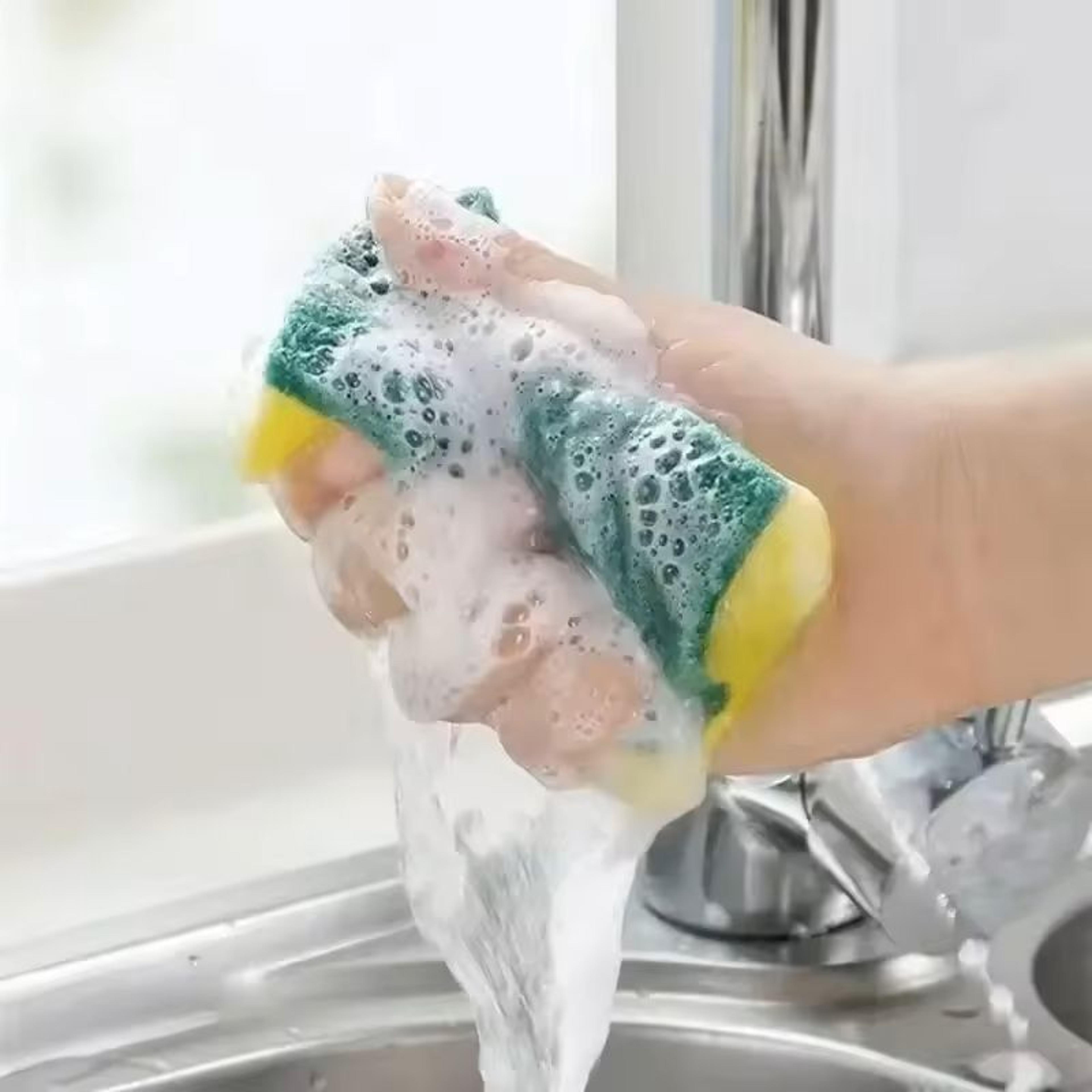 DualScrub DoubleSided Magic Cleaning Sponge 6