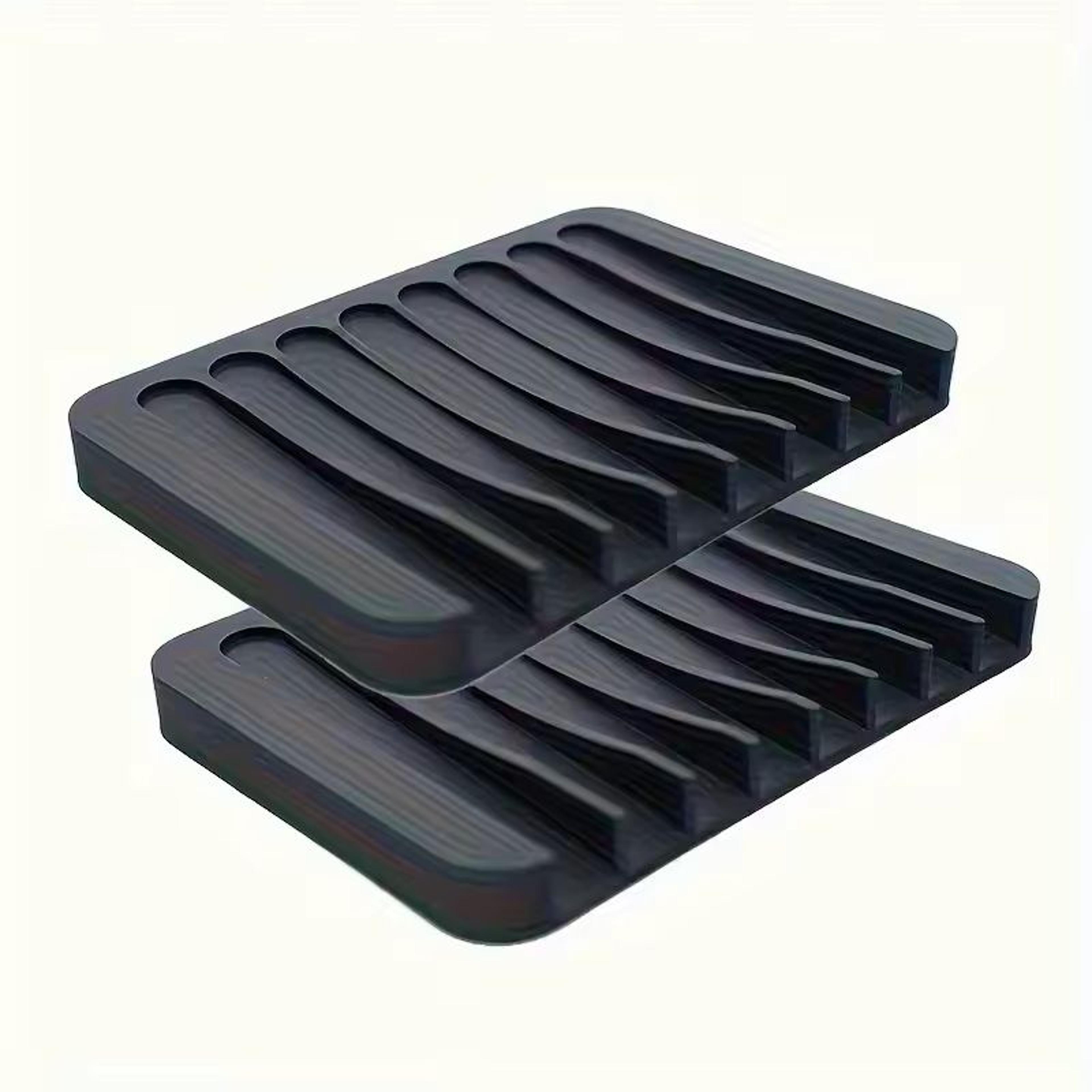 Silicone SelfDraining Soap Dish Holder For Shower Bathroom  Kitchen 9