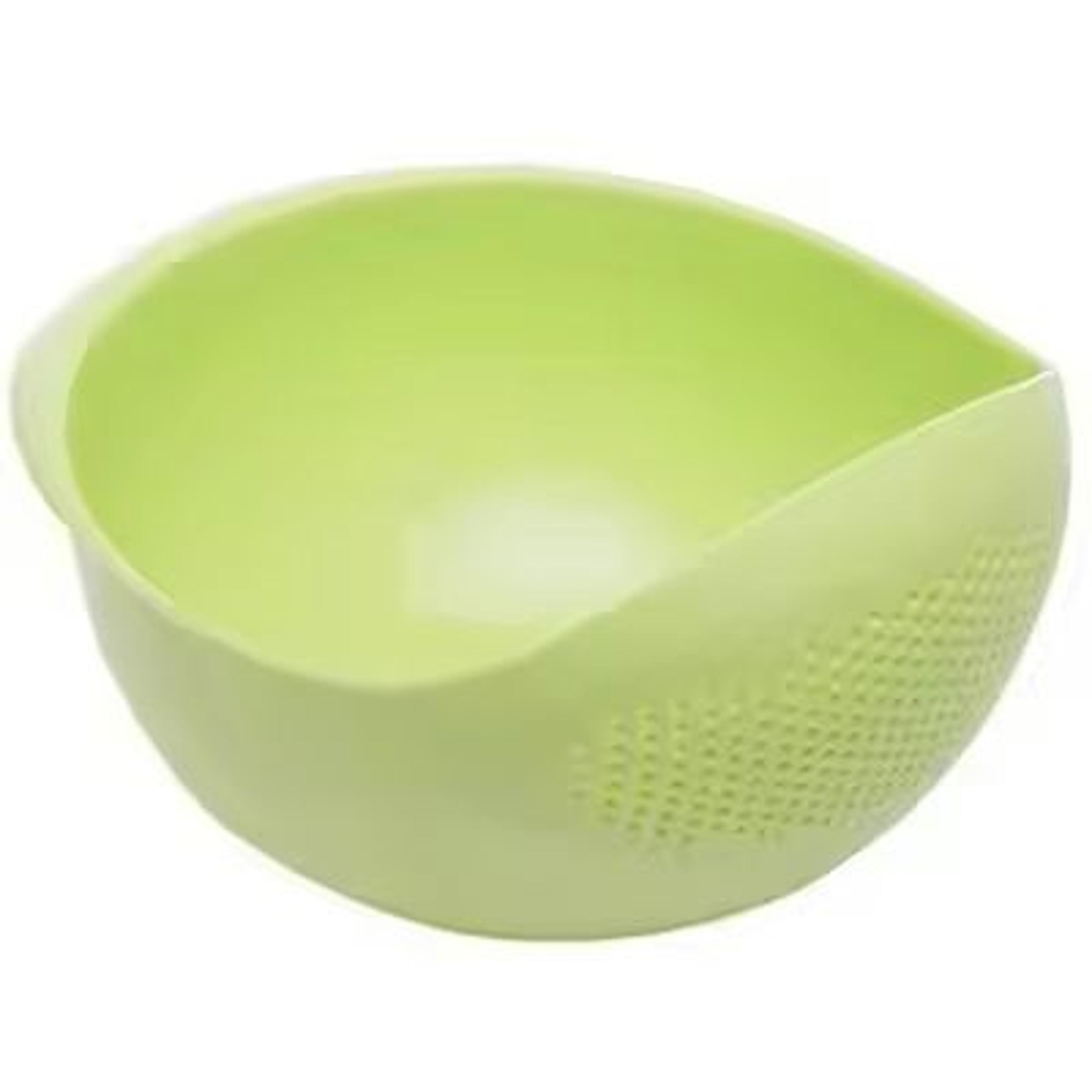 Rice Sieve  Kitchen Drain Basket With Handles  Stainless Steel Strainer Bowl 1