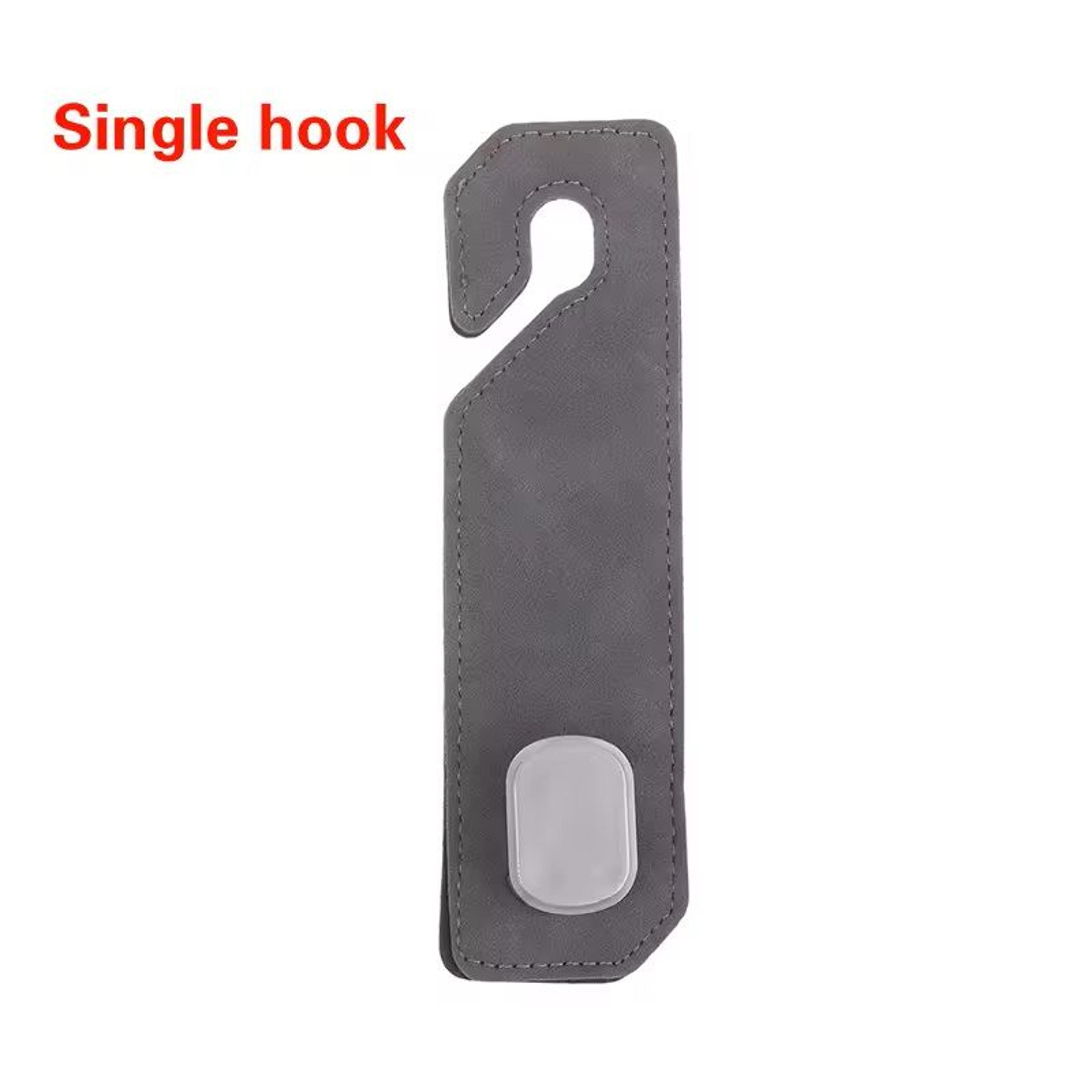 Premium Suede Car Headrest Hook  Universal LoadBearing Seat Back Organizer 10