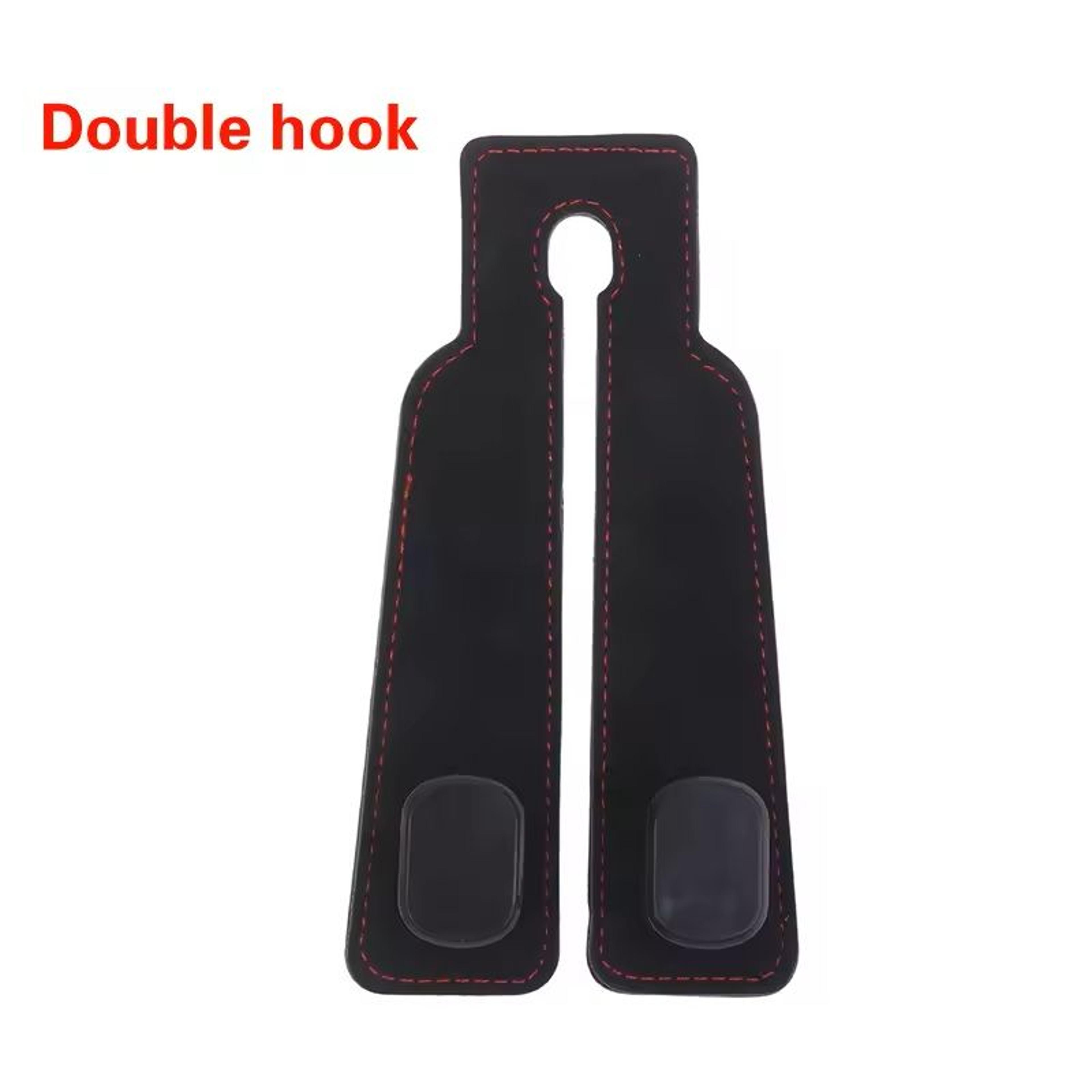 Premium Suede Car Headrest Hook  Universal LoadBearing Seat Back Organizer 12
