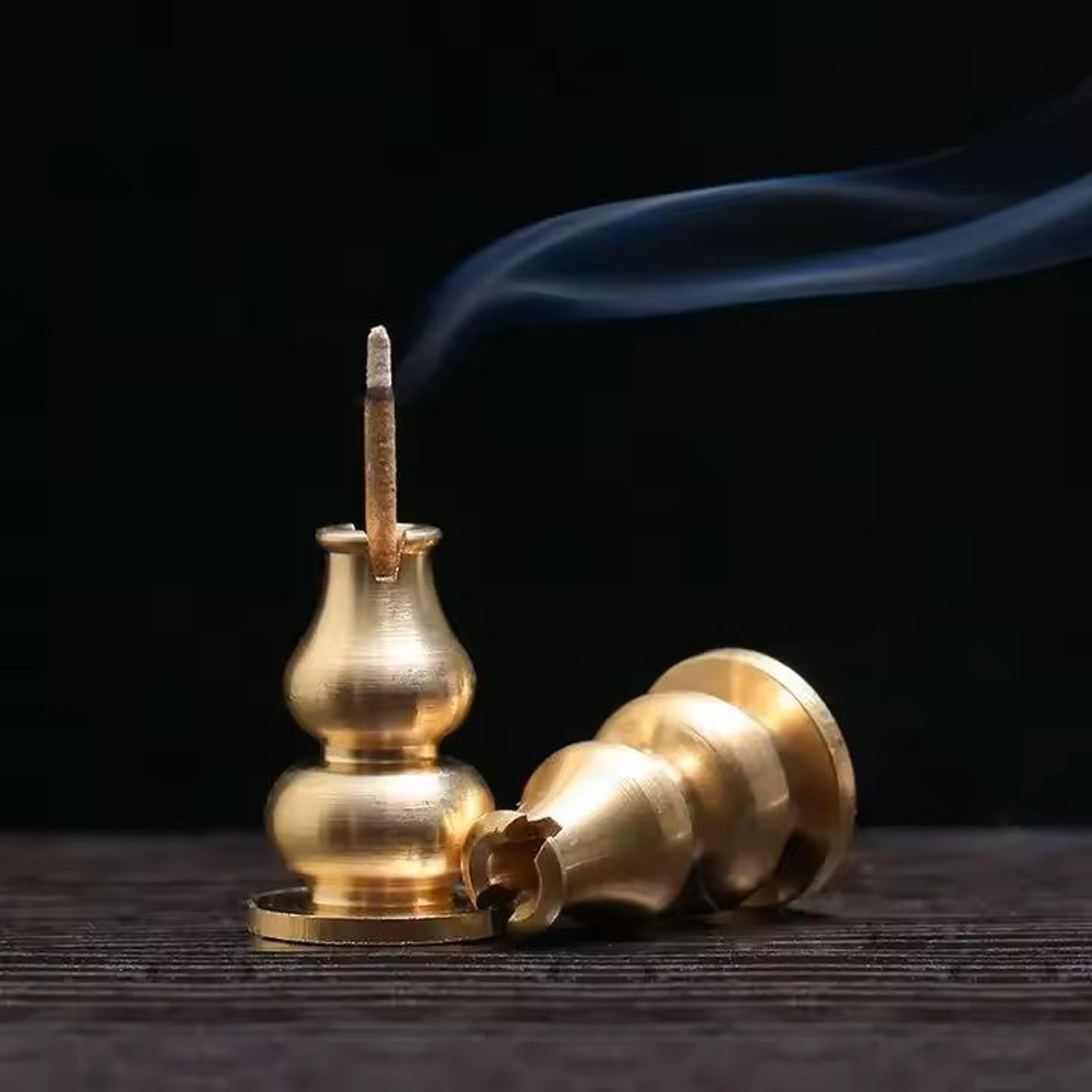 Alloy LotusStyle Incense Burner Plate  Premium Stick Holder  Buddhist Censer 2