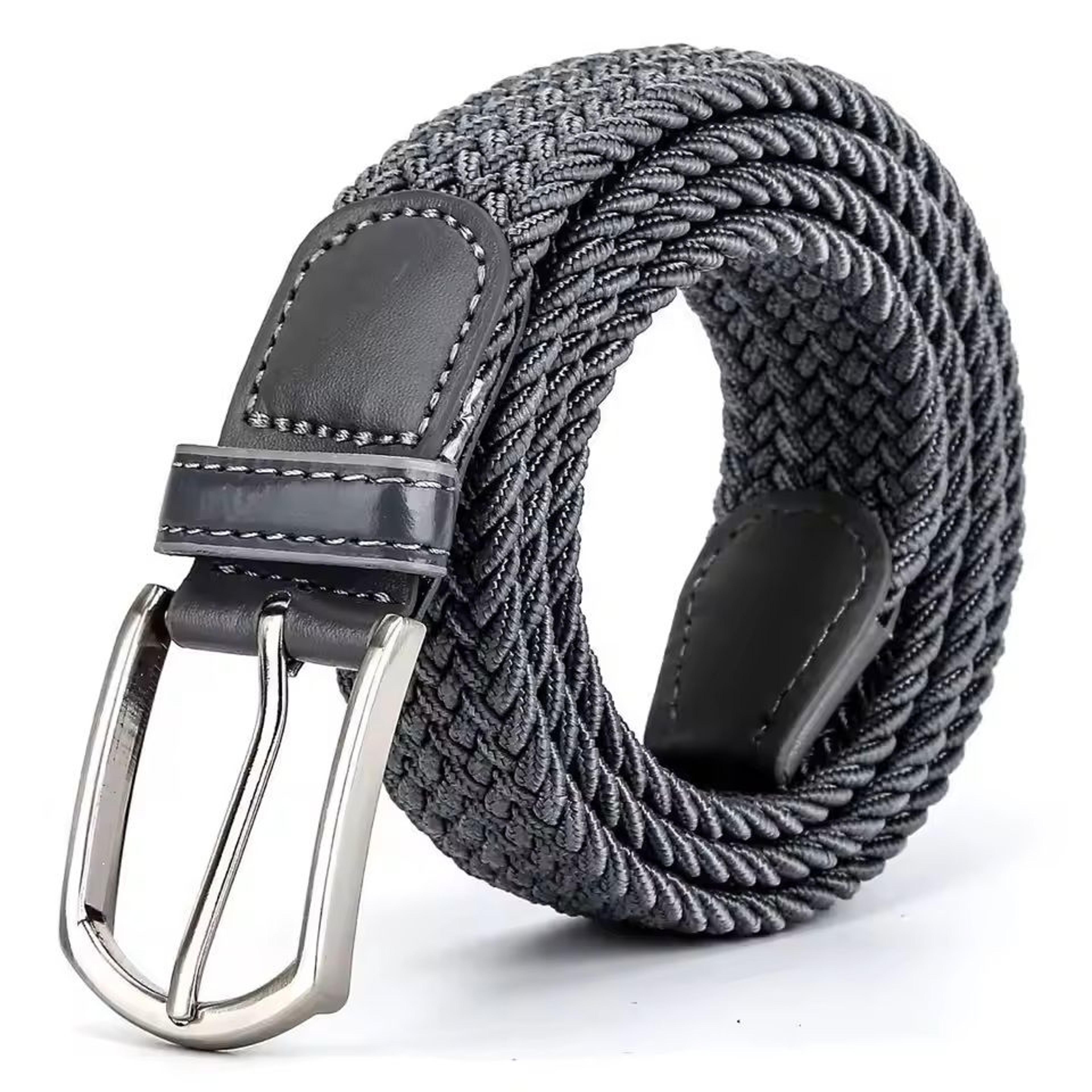 Mens Elastic Braided Stretch Belt Woven Comfortable Belt For Golf Casual Wear And Jeans 13