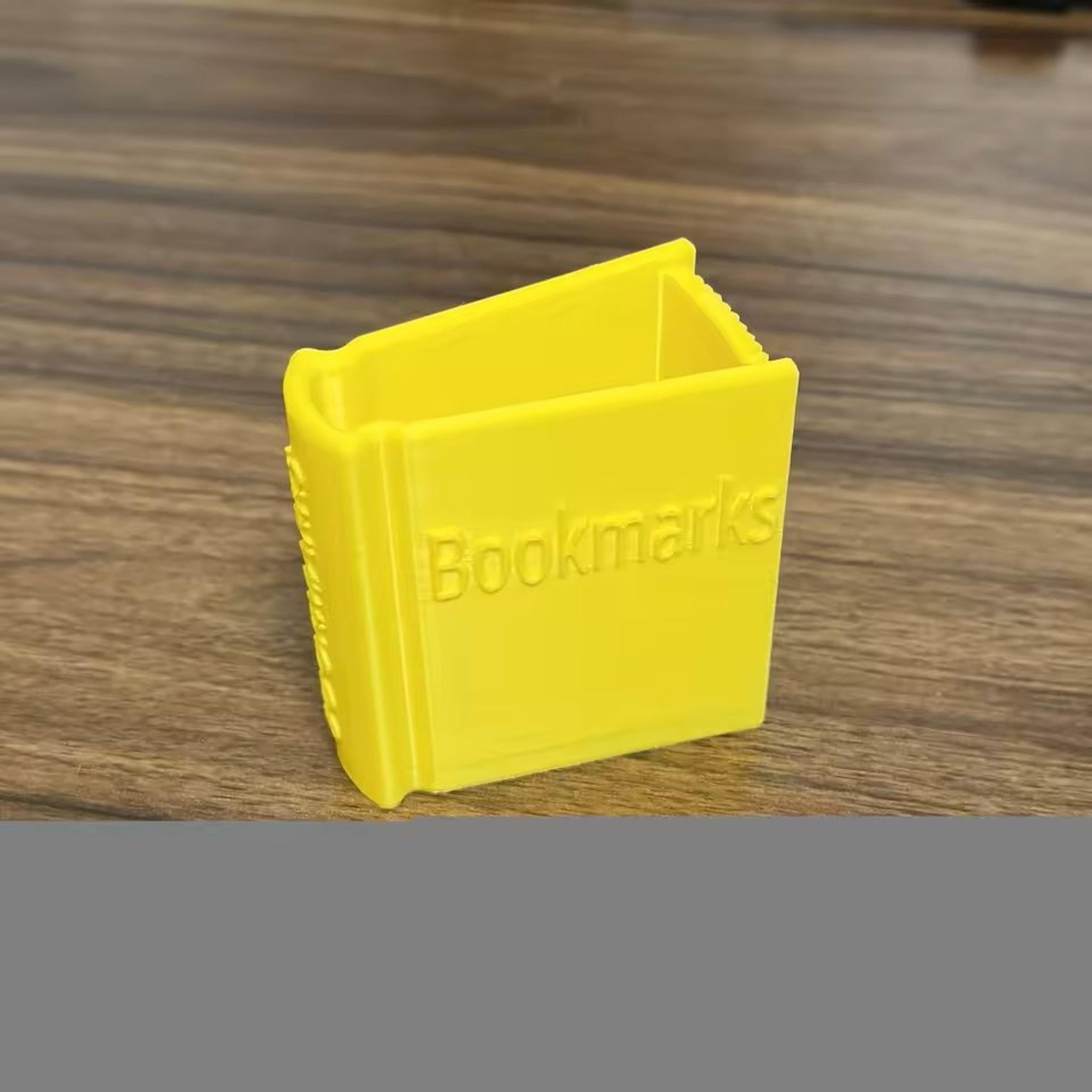 Book Shaped Bookmark Storage Box Multi Color Portable Organizer For Students And Office Desk 2