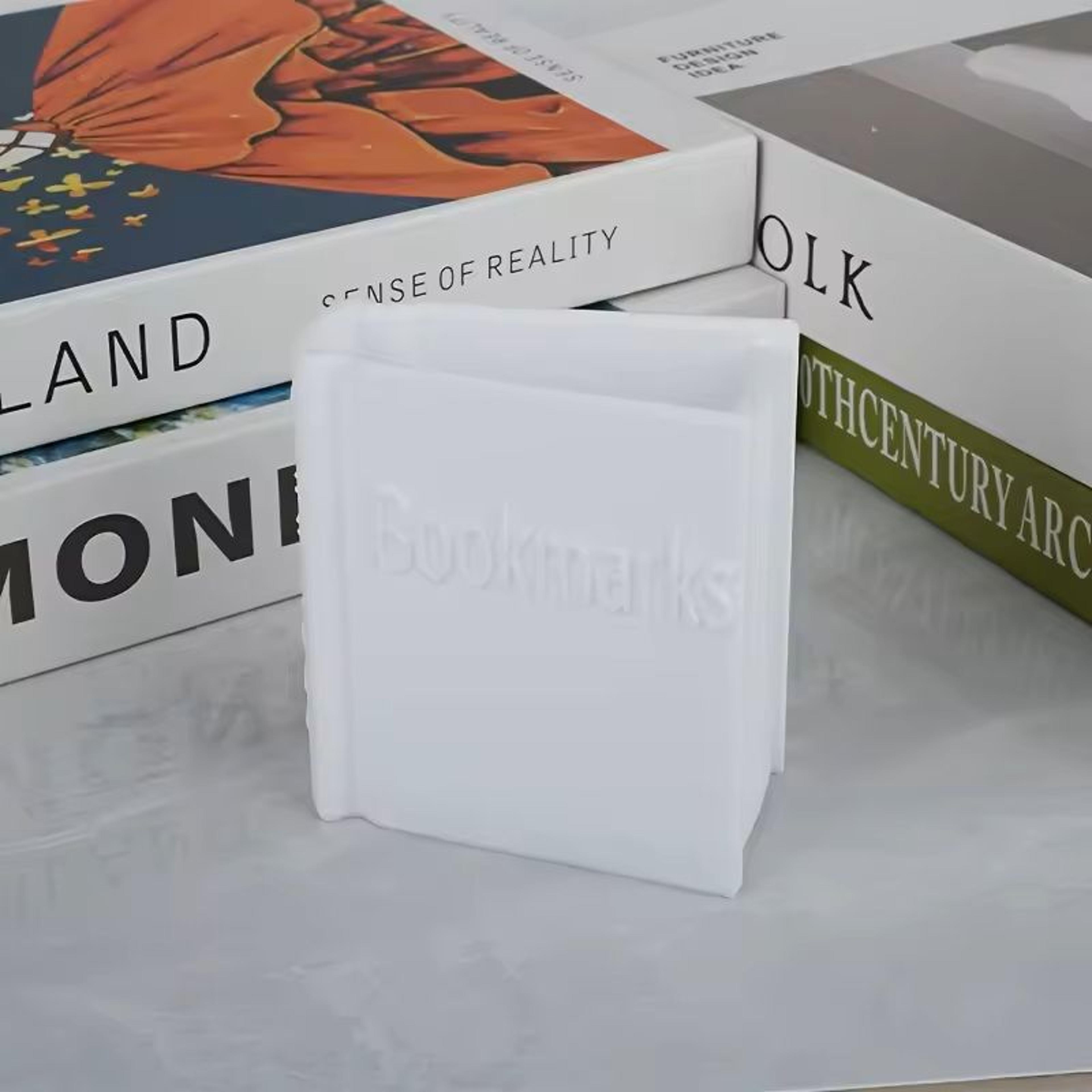 Book Shaped Bookmark Storage Box Multi Color Portable Organizer For Students And Office Desk 14