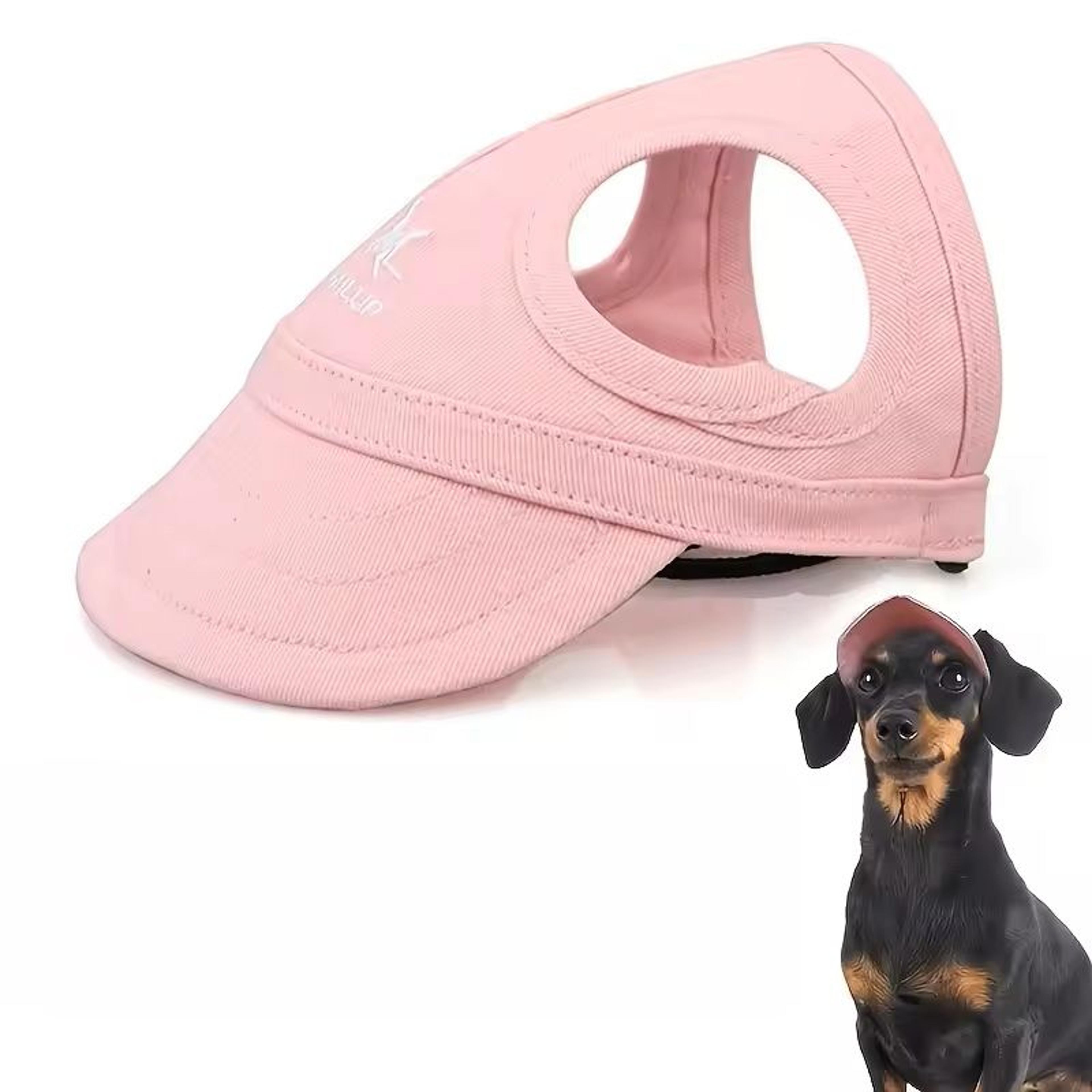 Adjustable PVC Dog Sun Hat Waterproof Pet Hat With Elastic Band For Small Medium  Large Breeds 3