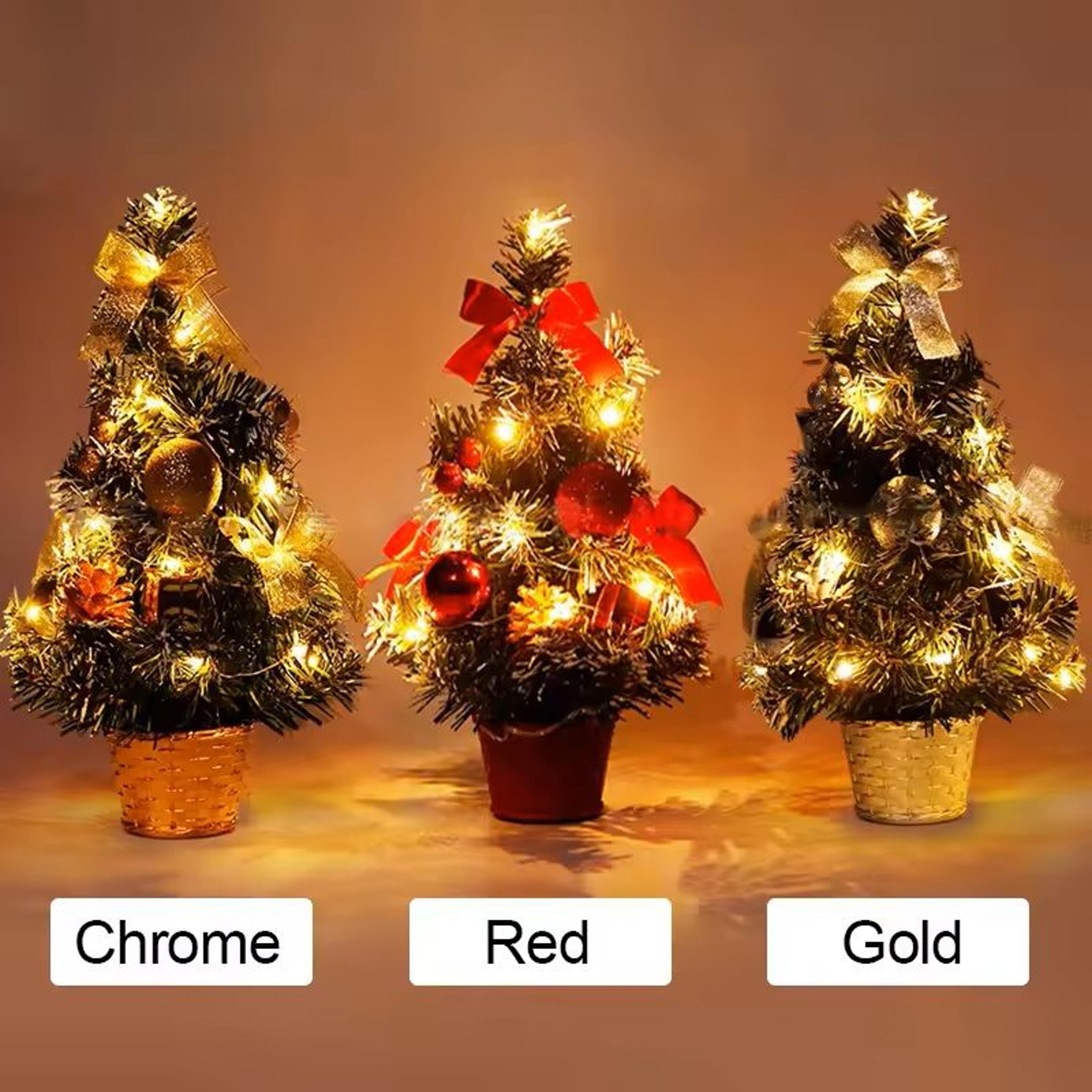 Artificial Christmas Tree 203040 Cm  DIY Home  Bedroom Party Decoration 2025 New Year Gift 8