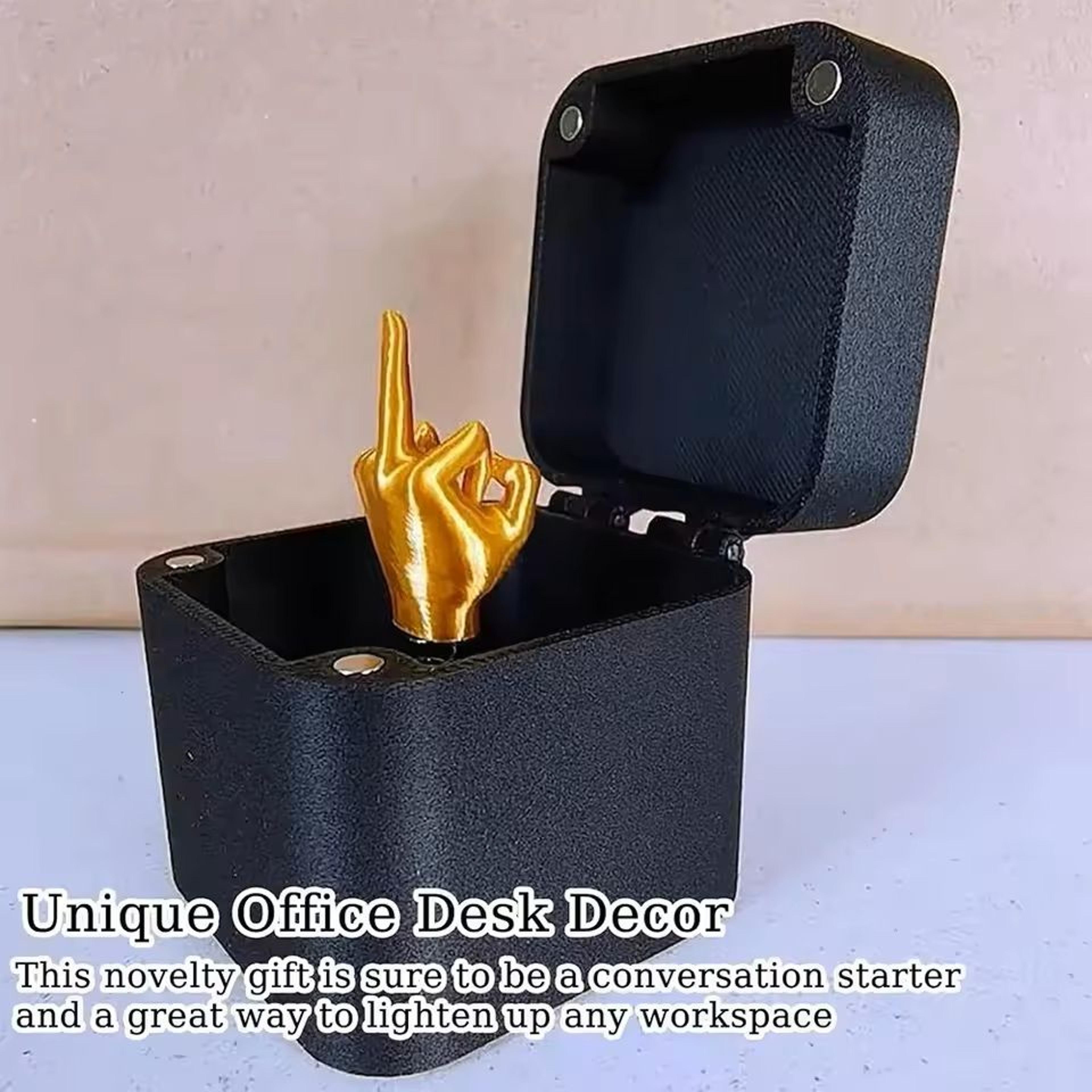 Middle Finger Surprise Gift Box PopUp Prank Toy For Friends Office  Home 5
