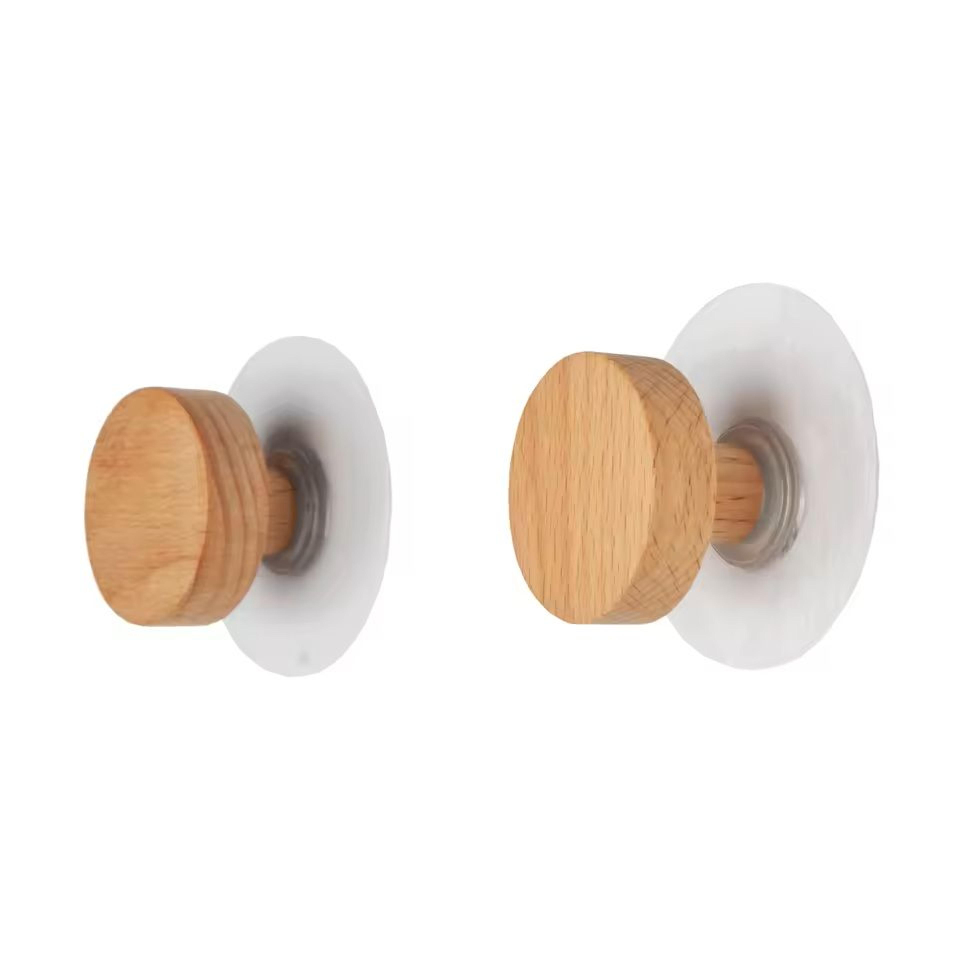 Wooden Geometric Wall Hook  Modern WallMounted Wood Peg Hanger For Clothes Hats  Towels 3