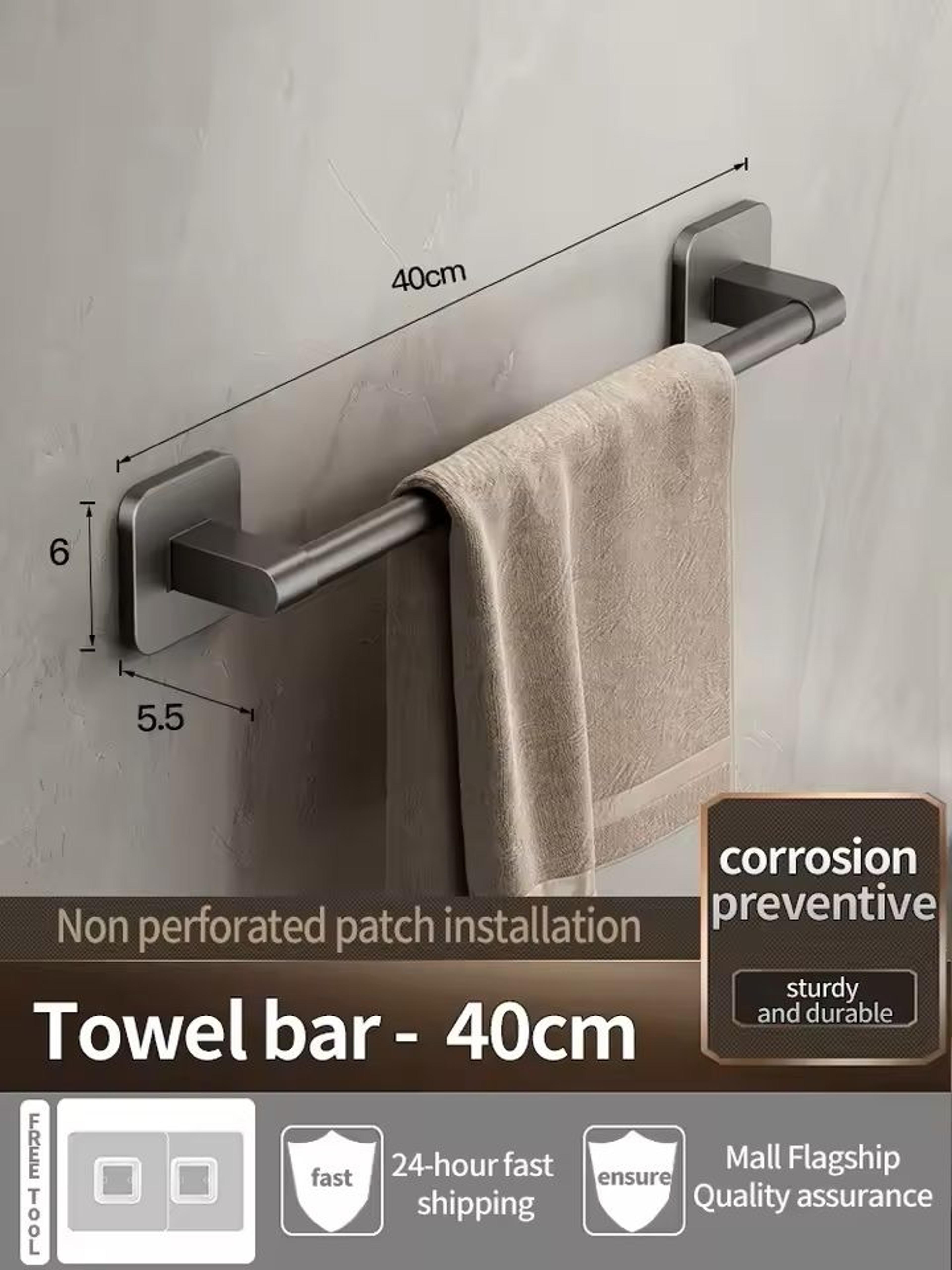 No Need To Drill Walls For Installation Bathroom Towel BarHookTowel RackKitchen Rag Rack Bathroom A 4