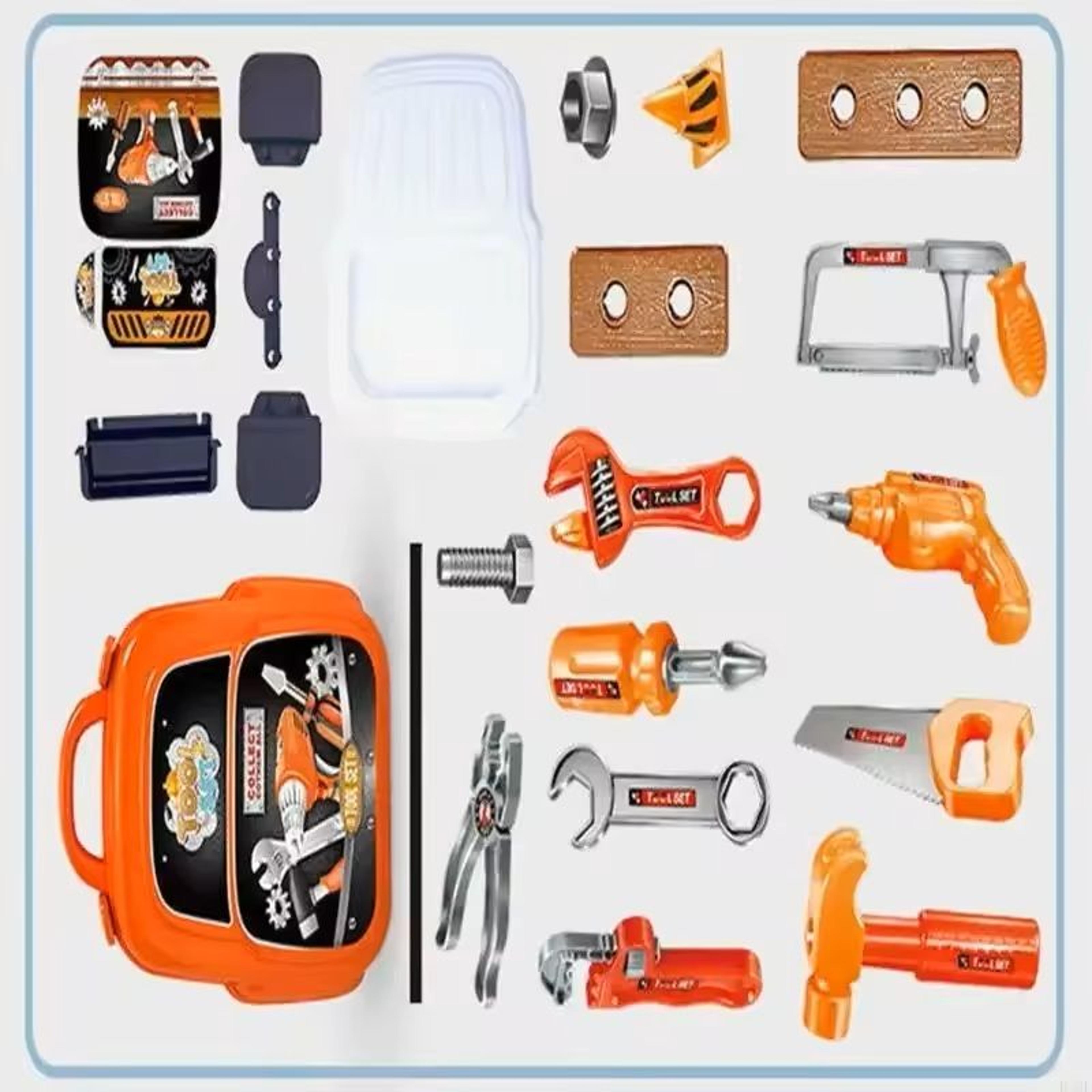 Childrens Construction Tool Set  Pretend Play DIY Kit For Toddlers  Kids 3