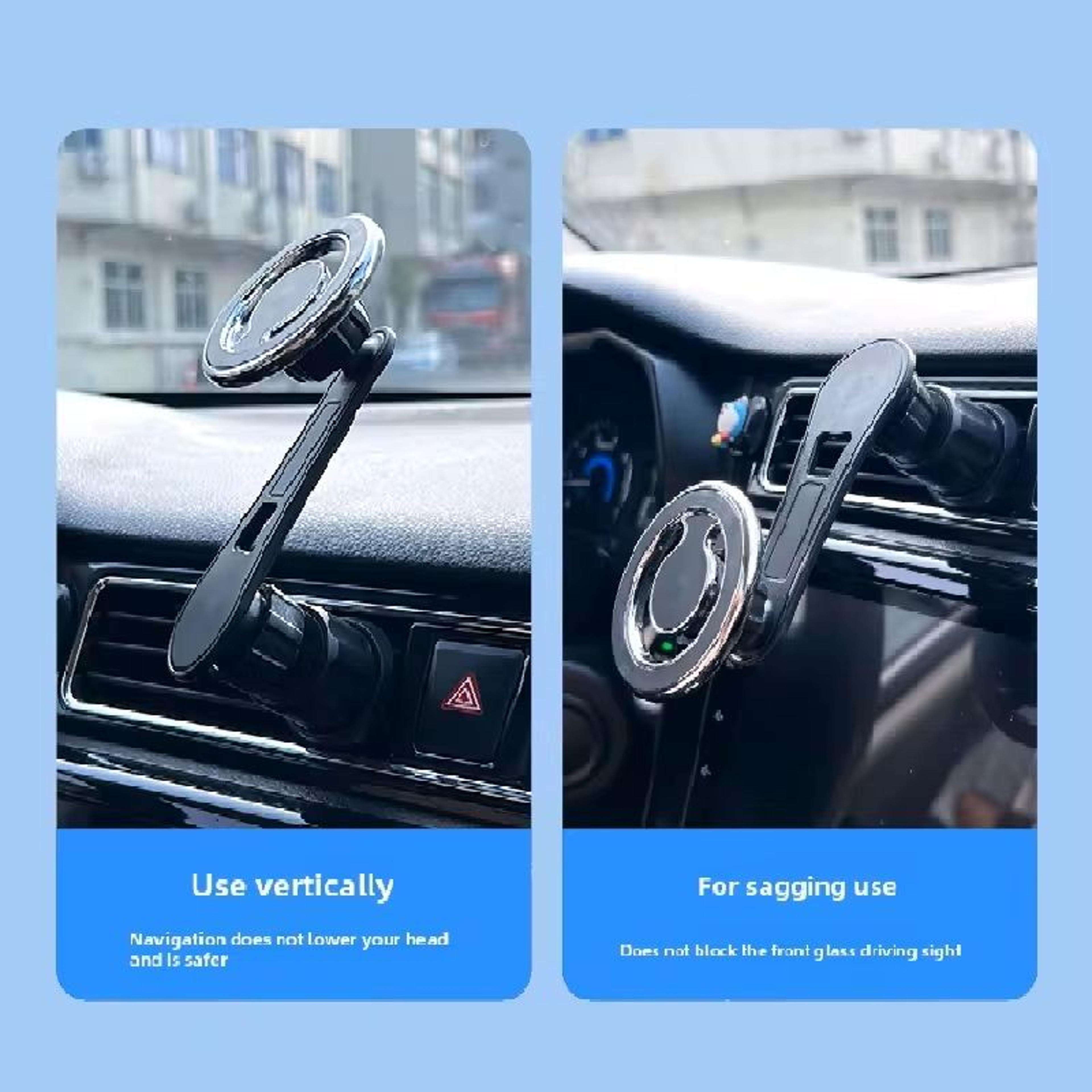 MagSafeCompatible Magnetic Car Phone Holder Universal Dashboard  Vent Mount For IPhone  Samsung GPS 4