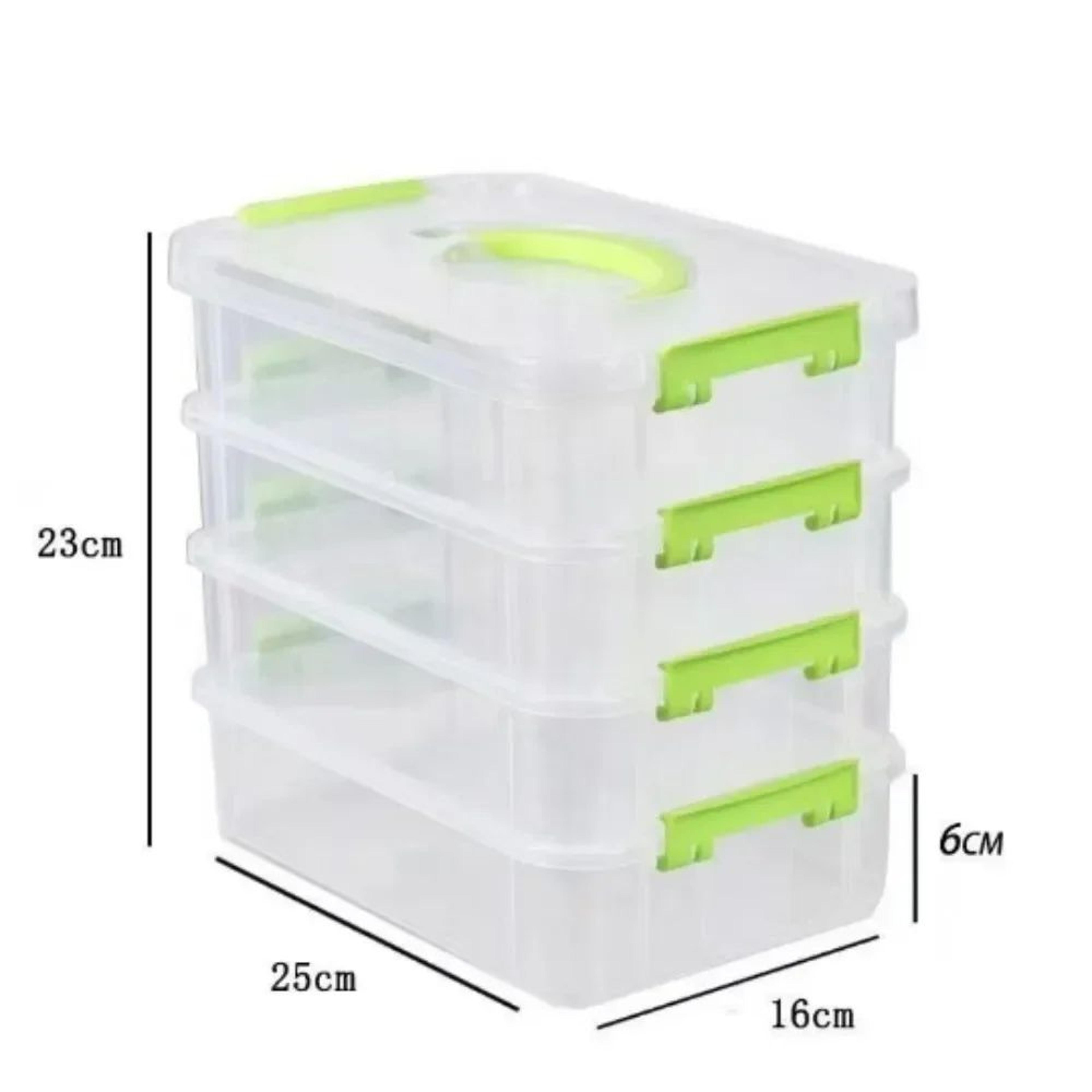 Transparent Building Blocks Storage Box  Stackable MoistureProof Grid Drawer Organizer For Toys Cra 3