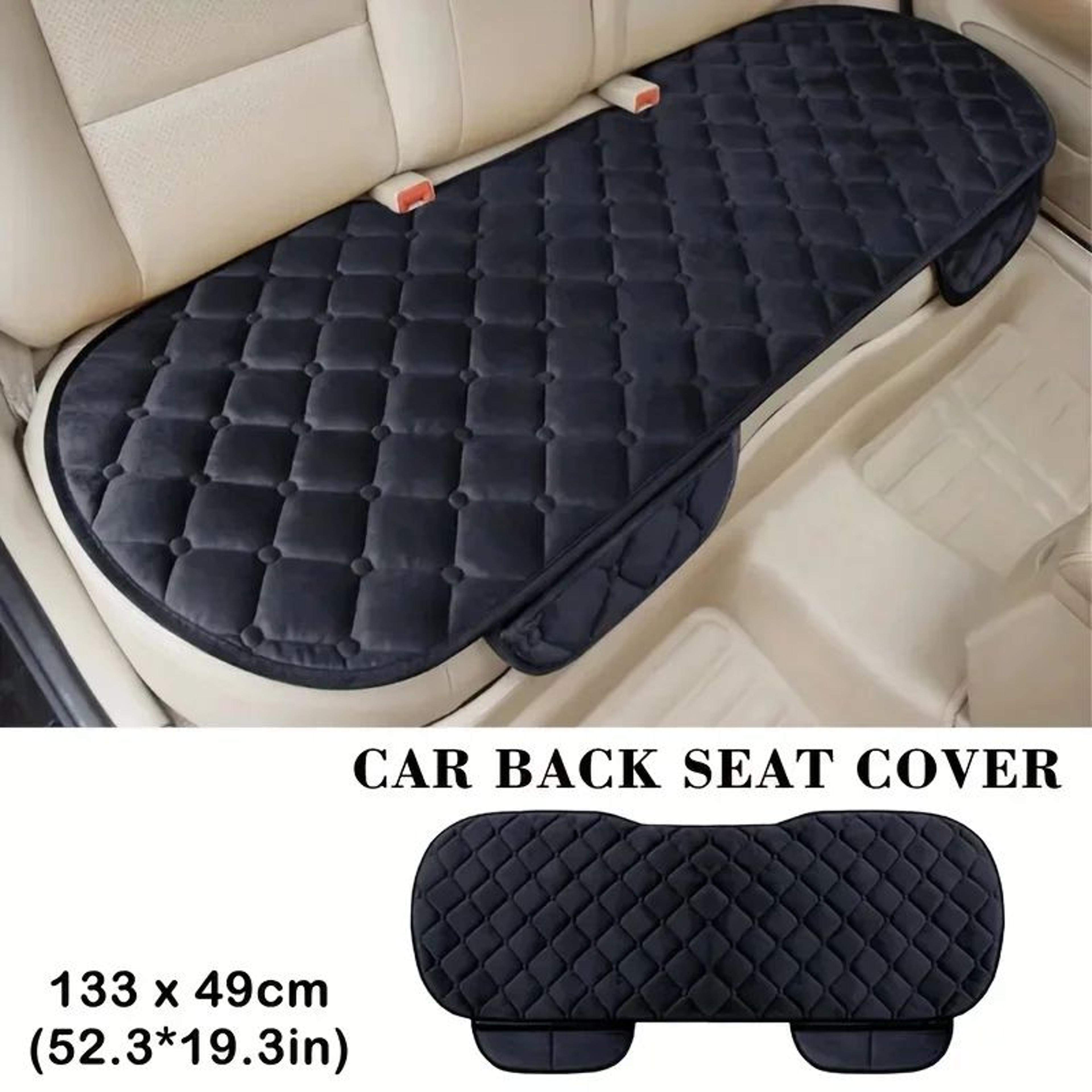Plush NonSlip Car Front And Back Seat Protector  Soft Durable Seat Cushion Mat For Comfort  Protect 7