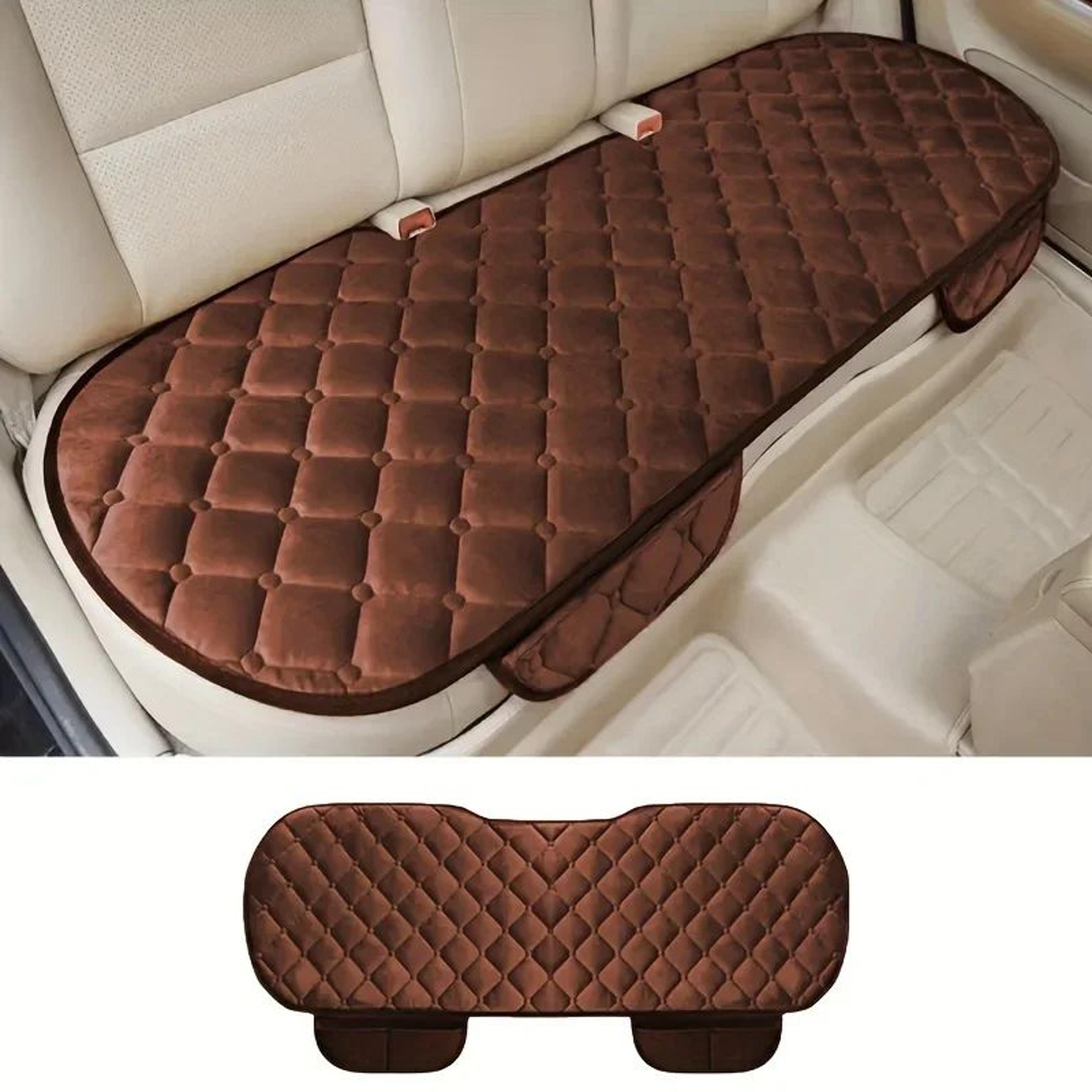 Plush NonSlip Car Front And Back Seat Protector  Soft Durable Seat Cushion Mat For Comfort  Protect 13