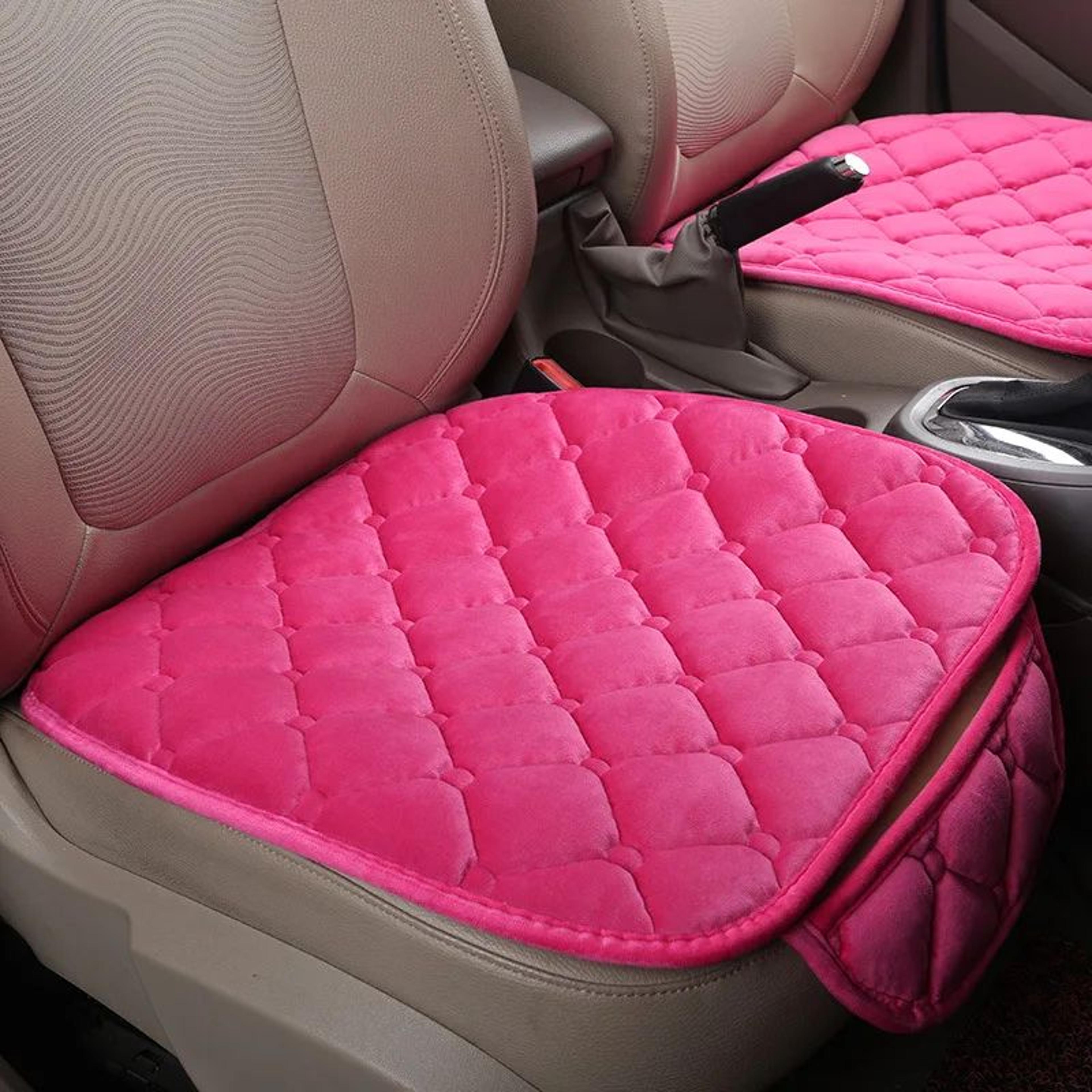 Plush NonSlip Car Front And Back Seat Protector  Soft Durable Seat Cushion Mat For Comfort  Protect 10