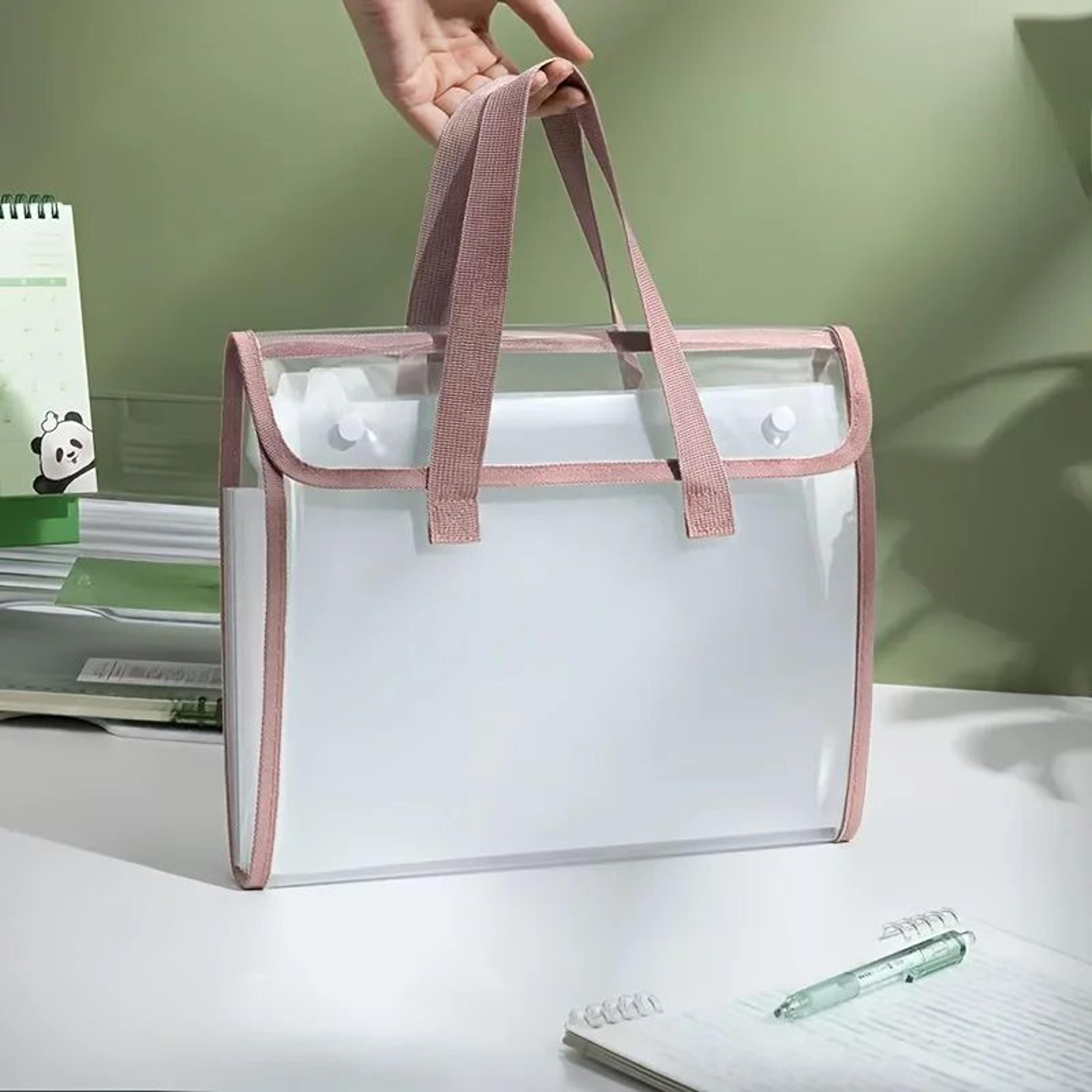 Large Capacity Transparent Waterproof Expanding File Folder  Portable PVC SelfAdhesive Document Sto 11
