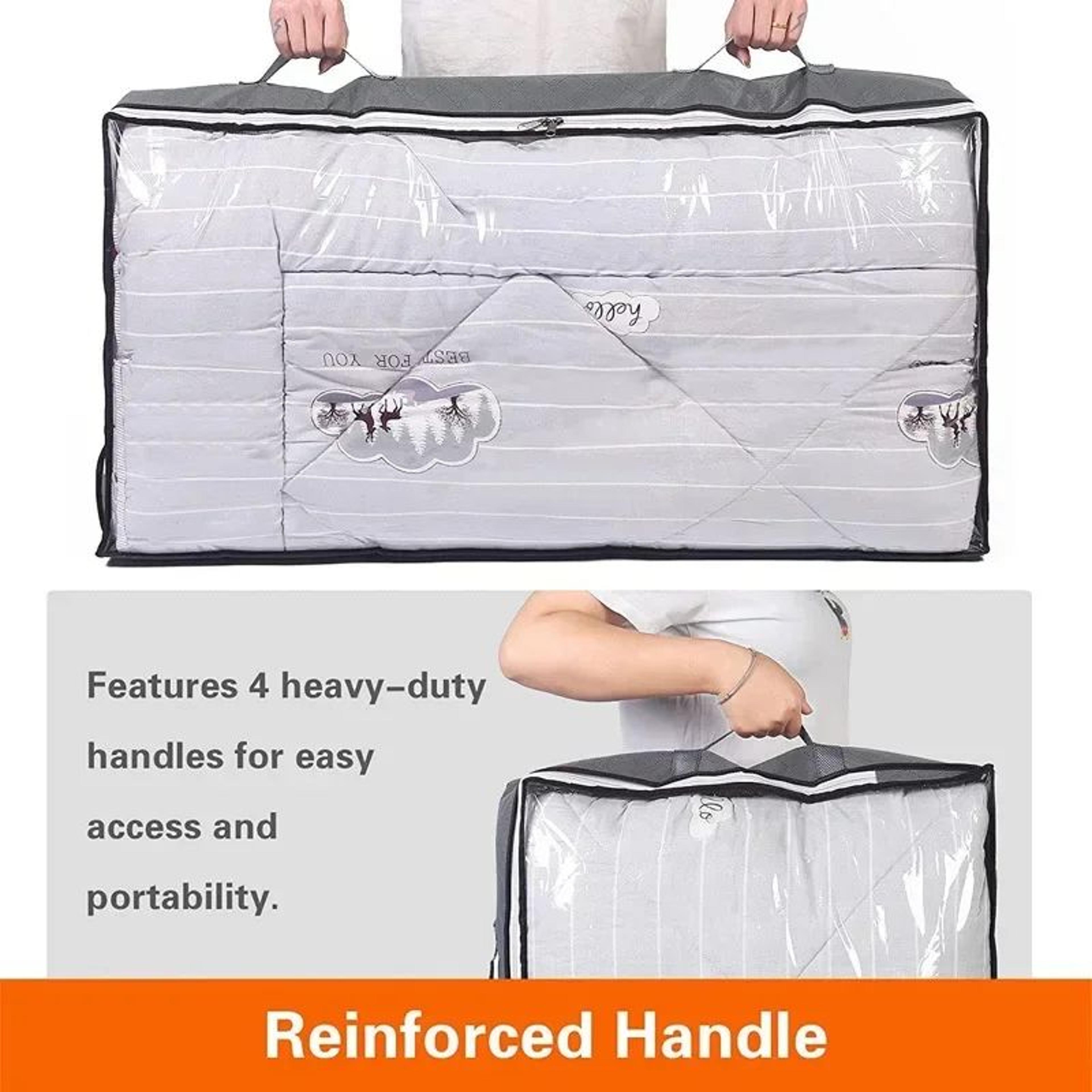 Ultra Space Under Bed Storage Bags  Large Capacity Foldable Quilt  Clothes Organizer Dustproof Ward