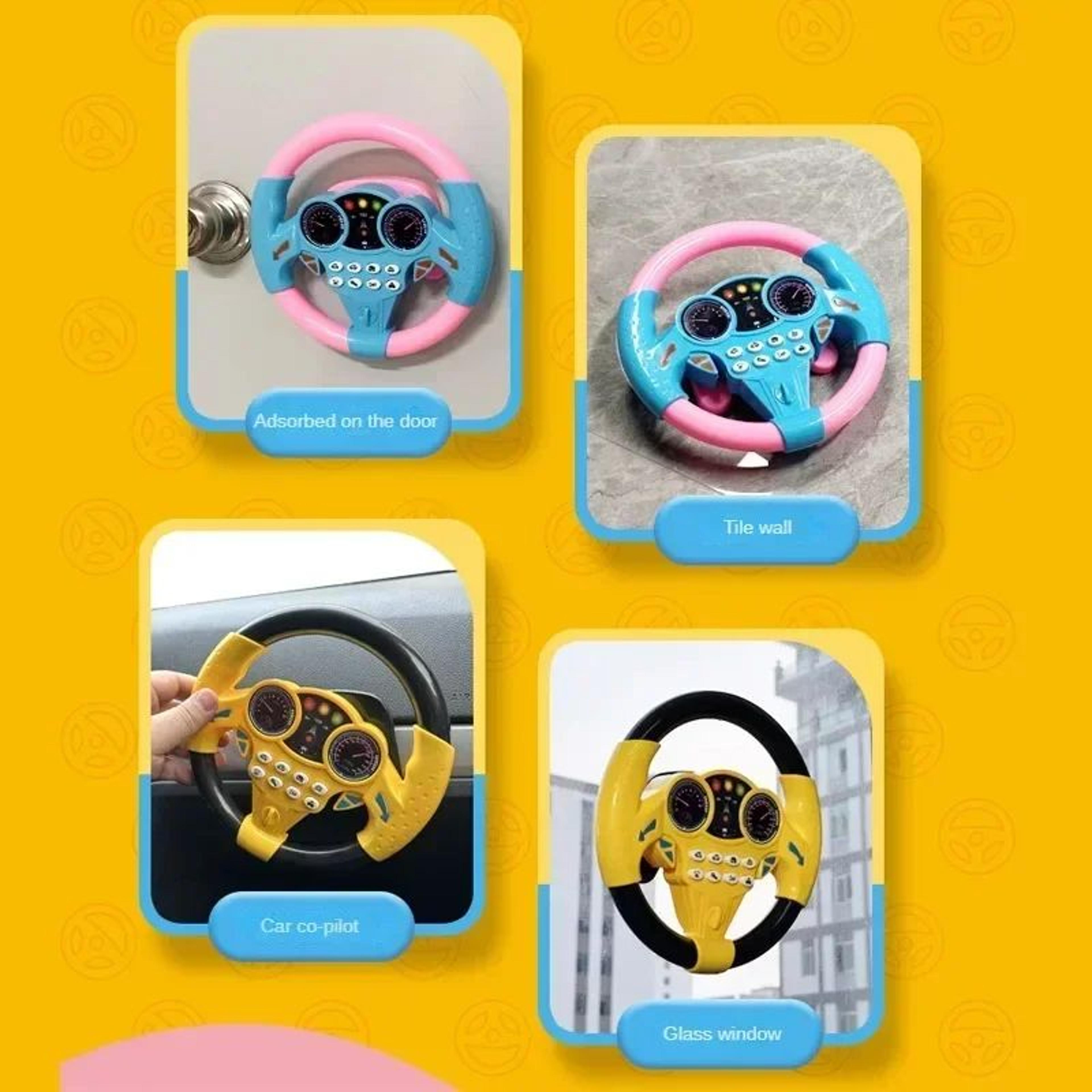 Infant Musical Steering Wheel Toy For Stroller  Car  LightUp Early Learning Driving Toy With Sounds