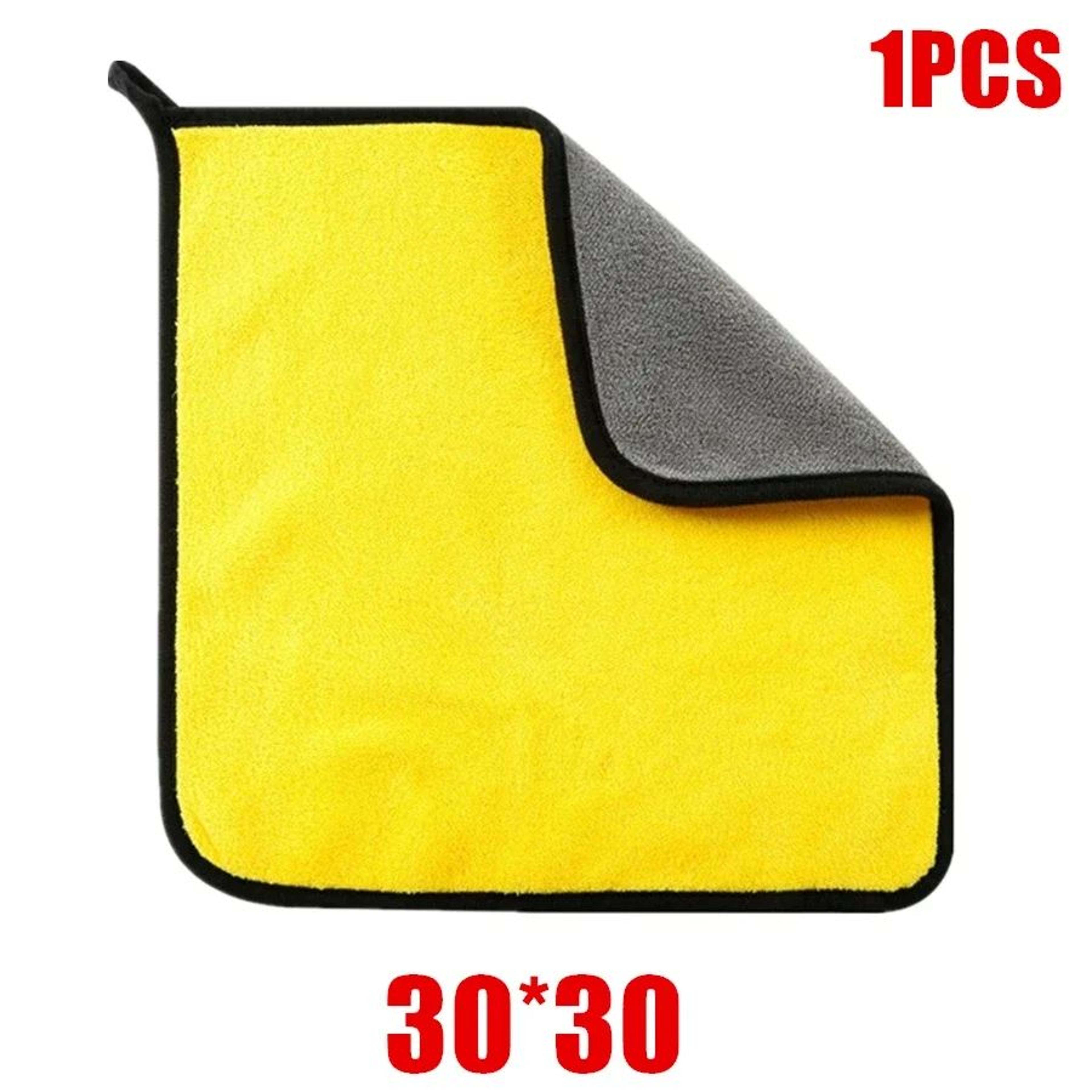 Premium Thick Microfiber Car Cleaning Towels  Ultra Soft Scratch Free Double Layer Drying Cloths 12 6