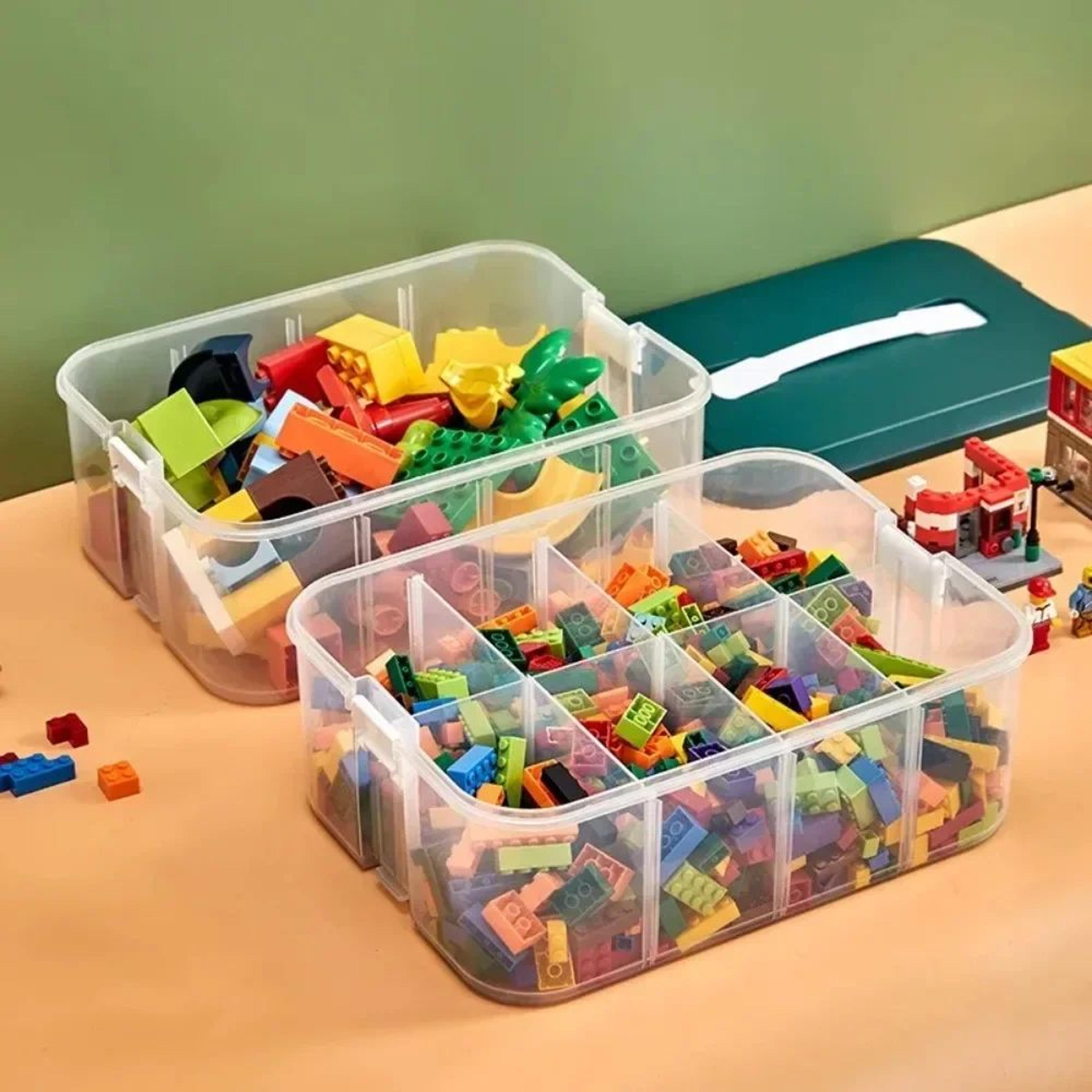 Transparent Stackable LEGO Storage Box  Dustproof  Moisture Proof Plastic Organizer For Kids Buildi 2