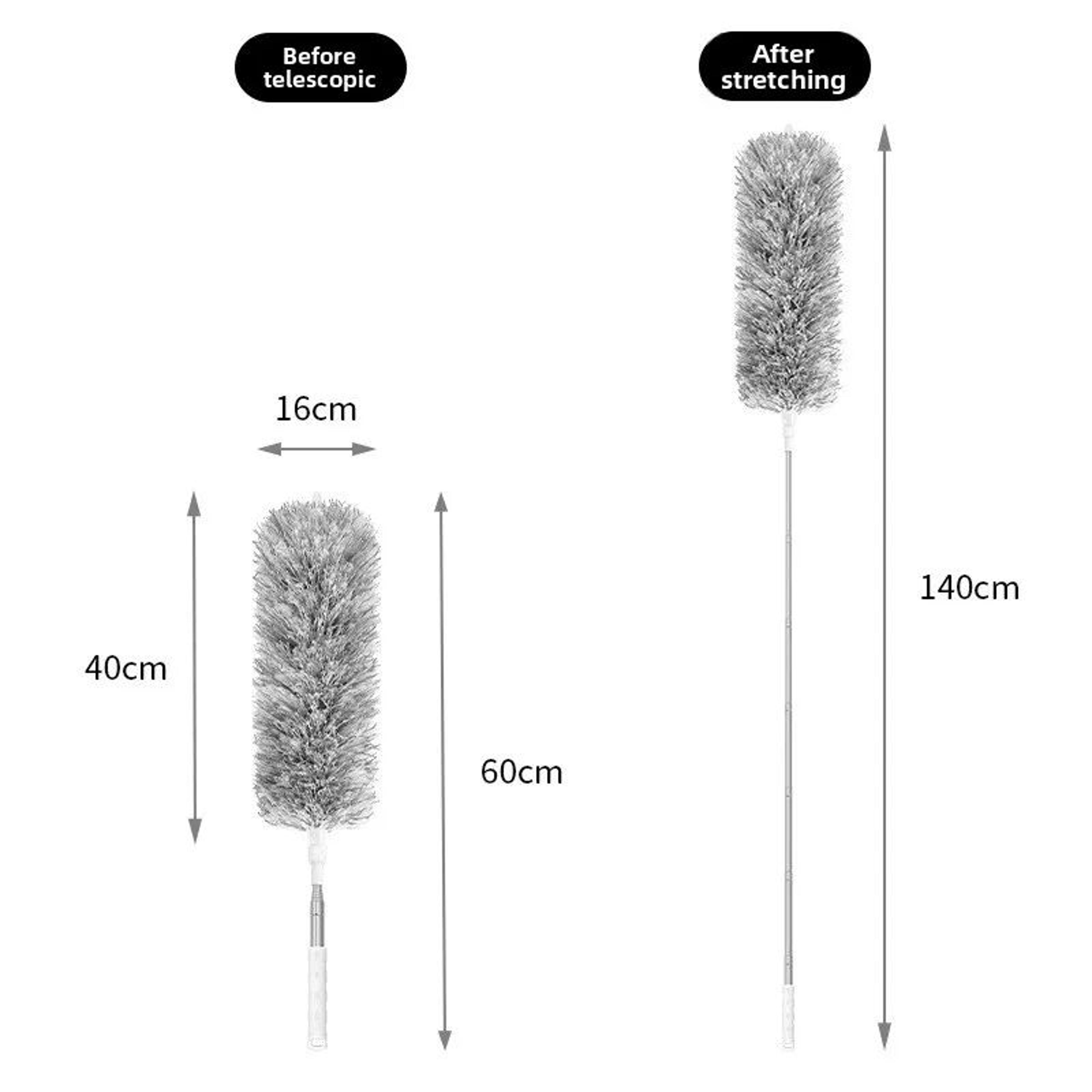 Extendable Microfiber Duster With Telescopic Pole  Retractable Washable Ceiling  High Reach Dust Re 7