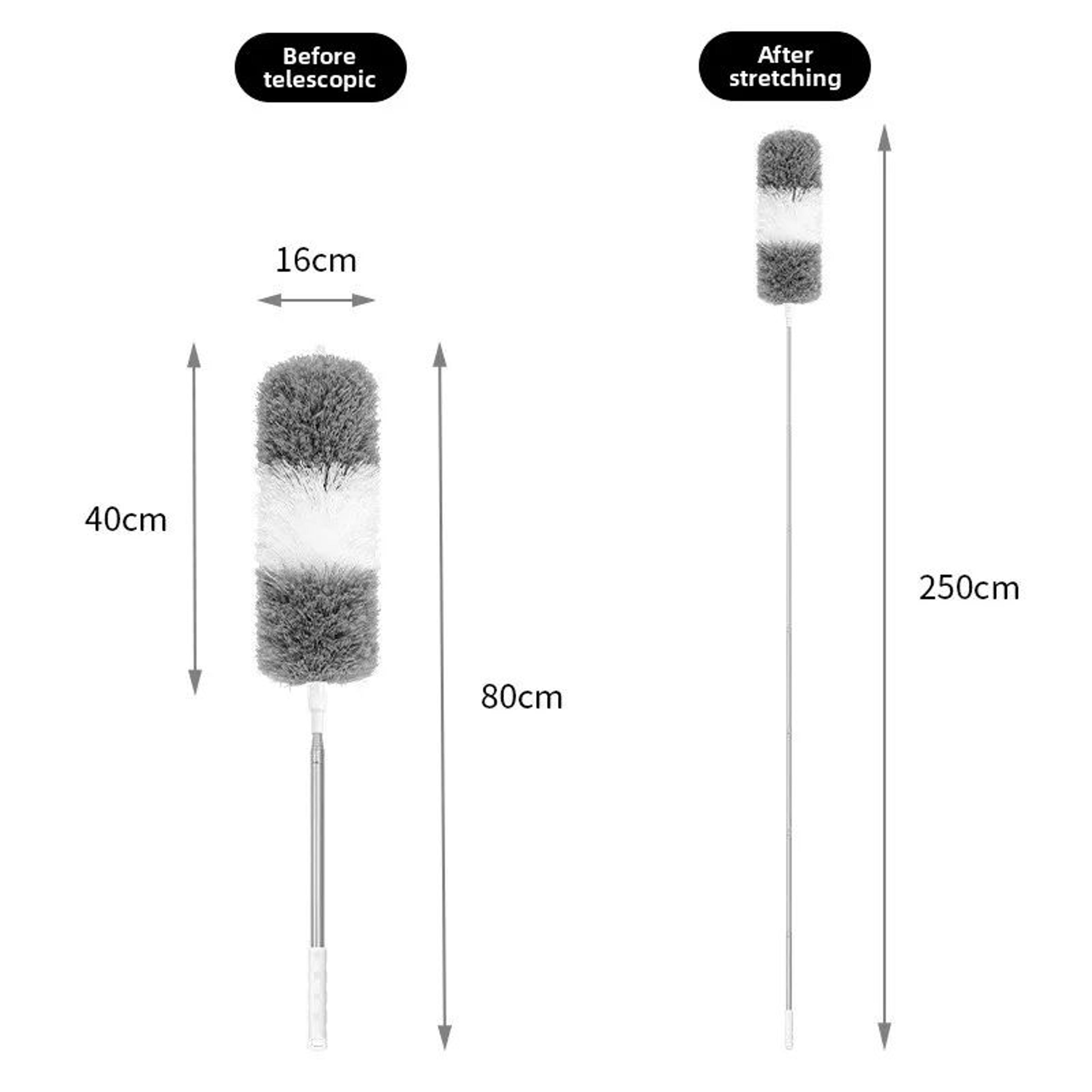 Extendable Microfiber Duster With Telescopic Pole  Retractable Washable Ceiling  High Reach Dust Re 9