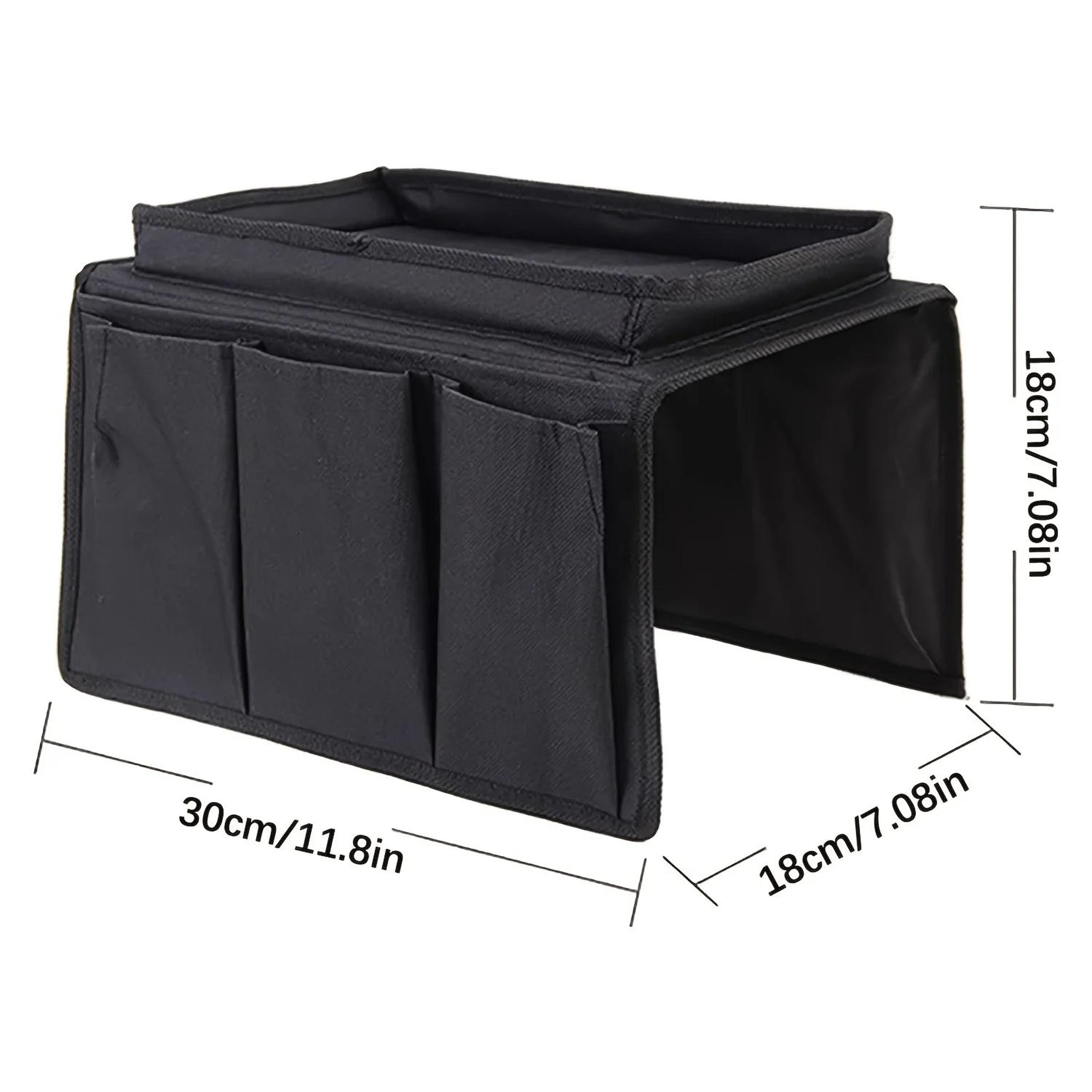 Sofa Armrest Organizer Storage Bag  Convenient Side Pocket Holder For Remote Controls Magazines  Re 5