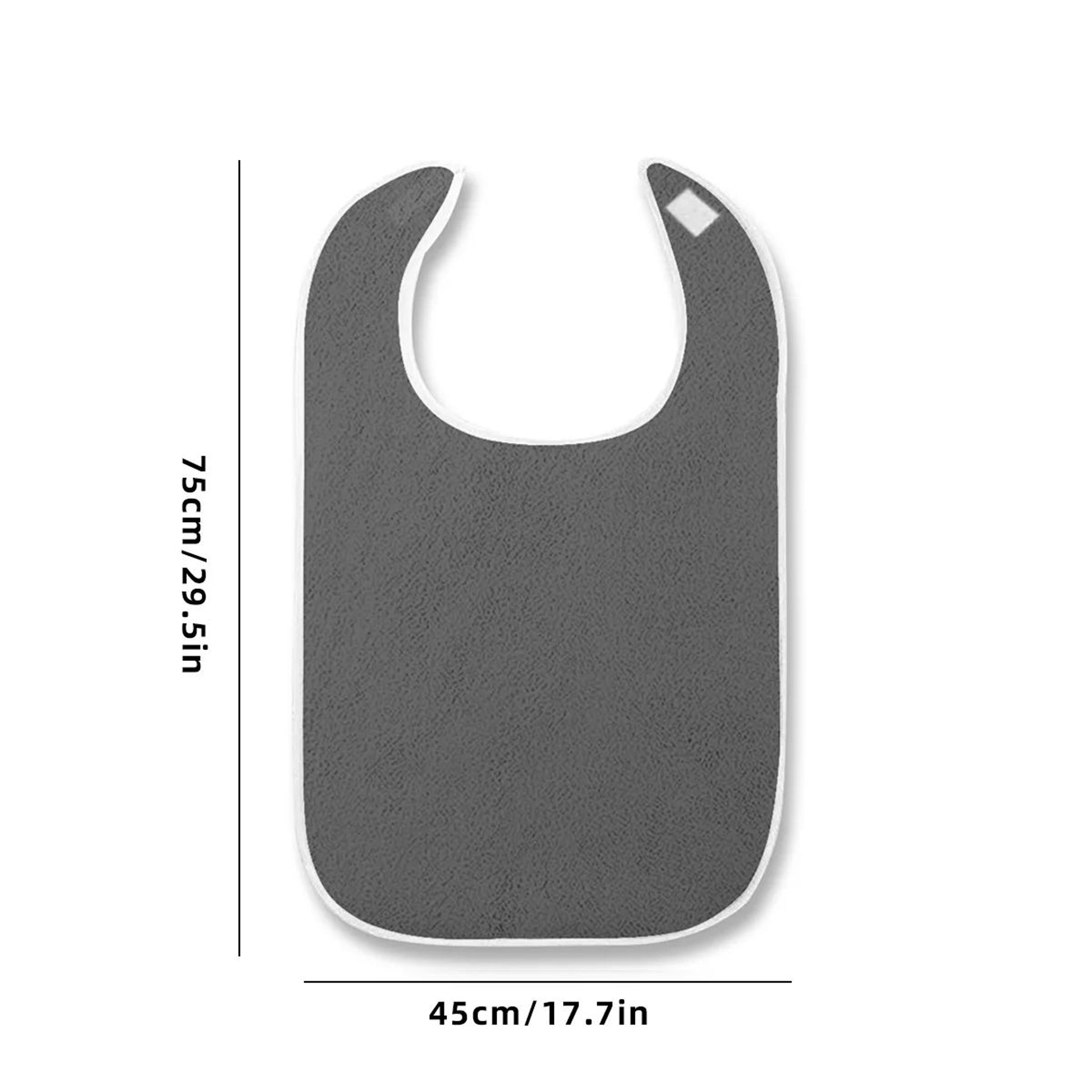 Adult Bibs For Elderly  Adults  Adjustable Machine Washable Eating Protectors With Towel Wipe 5
