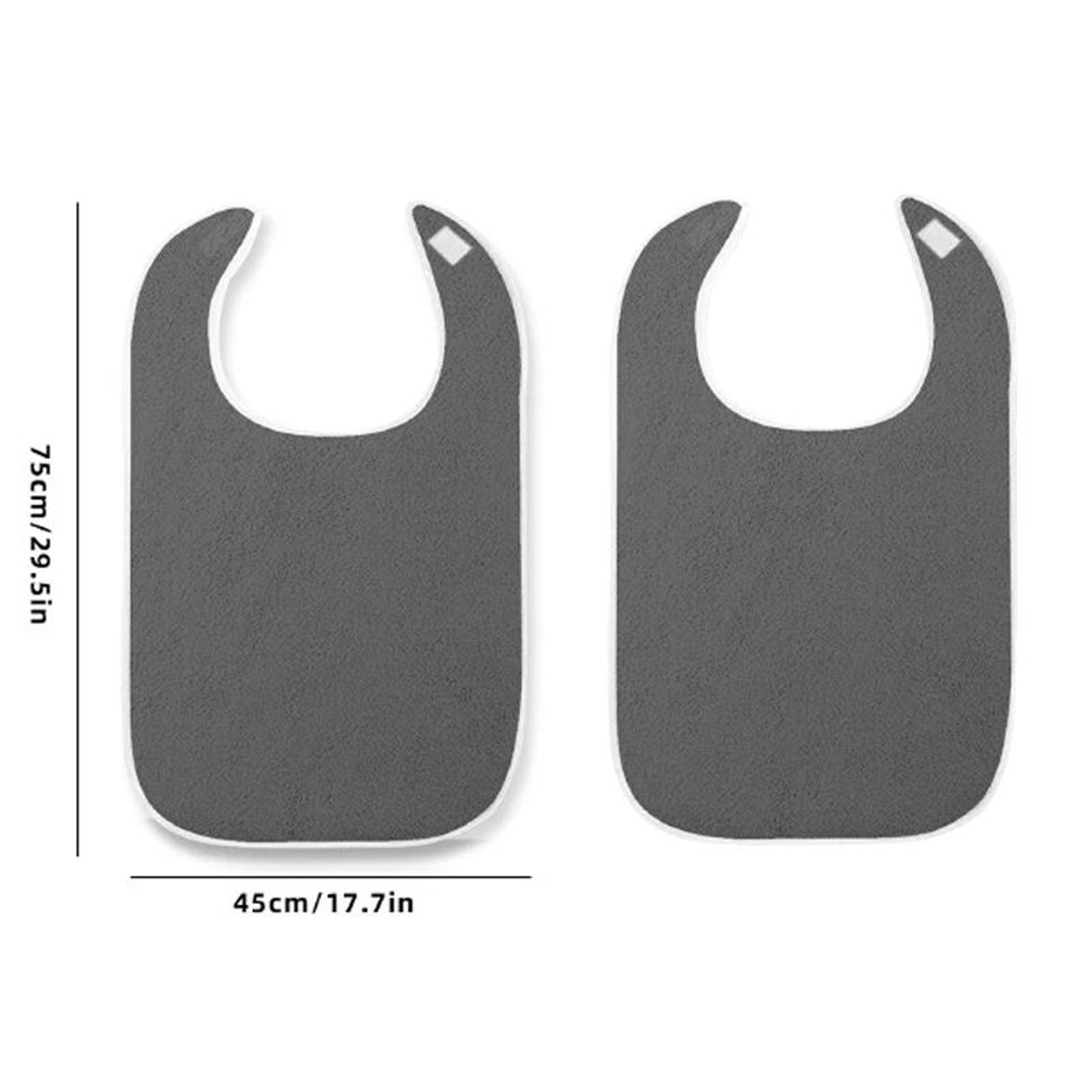 Adult Bibs For Elderly  Adults  Adjustable Machine Washable Eating Protectors With Towel Wipe 8