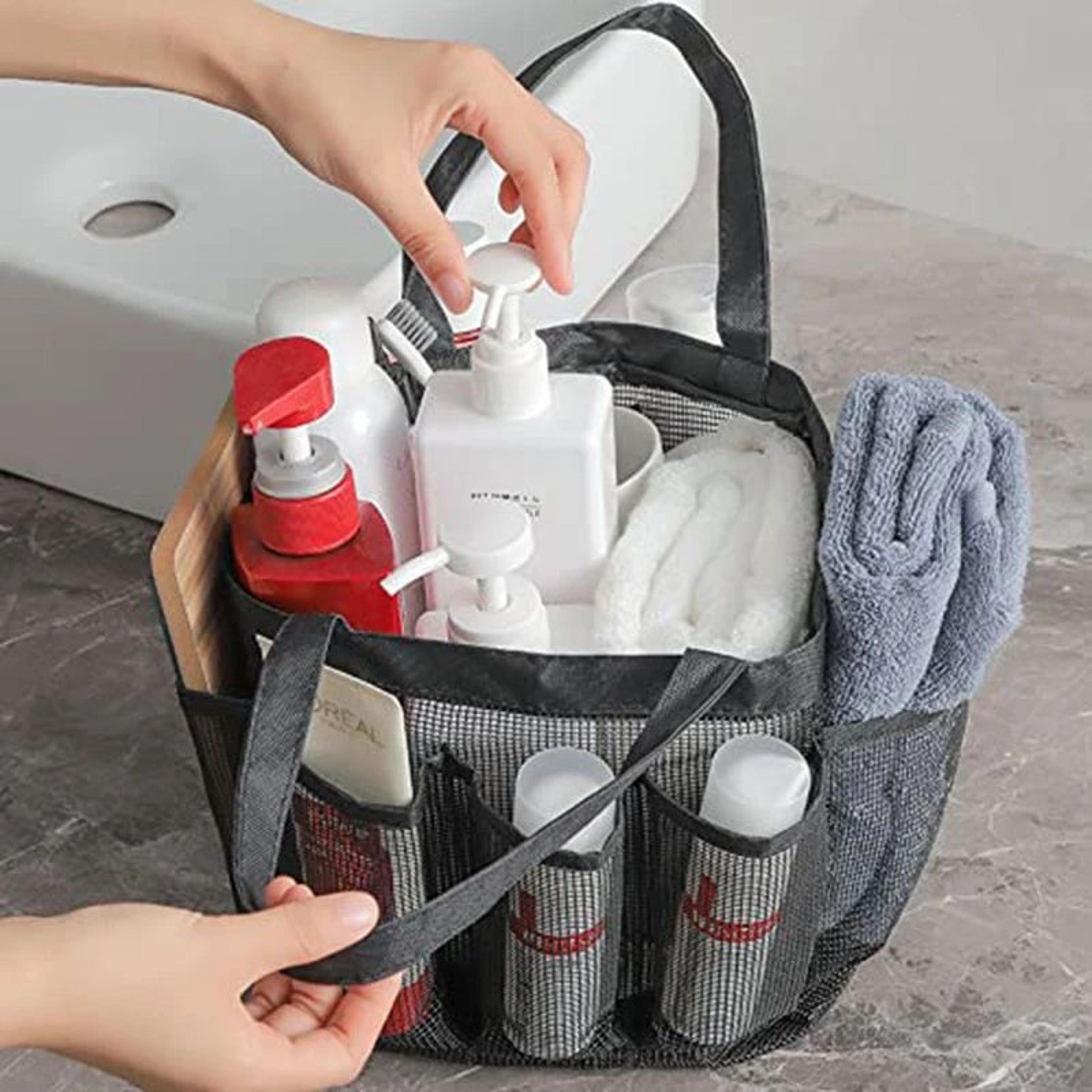 Hanging Mesh Shower Caddy  Portable 8Pocket Dorm Shower Organizer For Bathroom  Gym 0