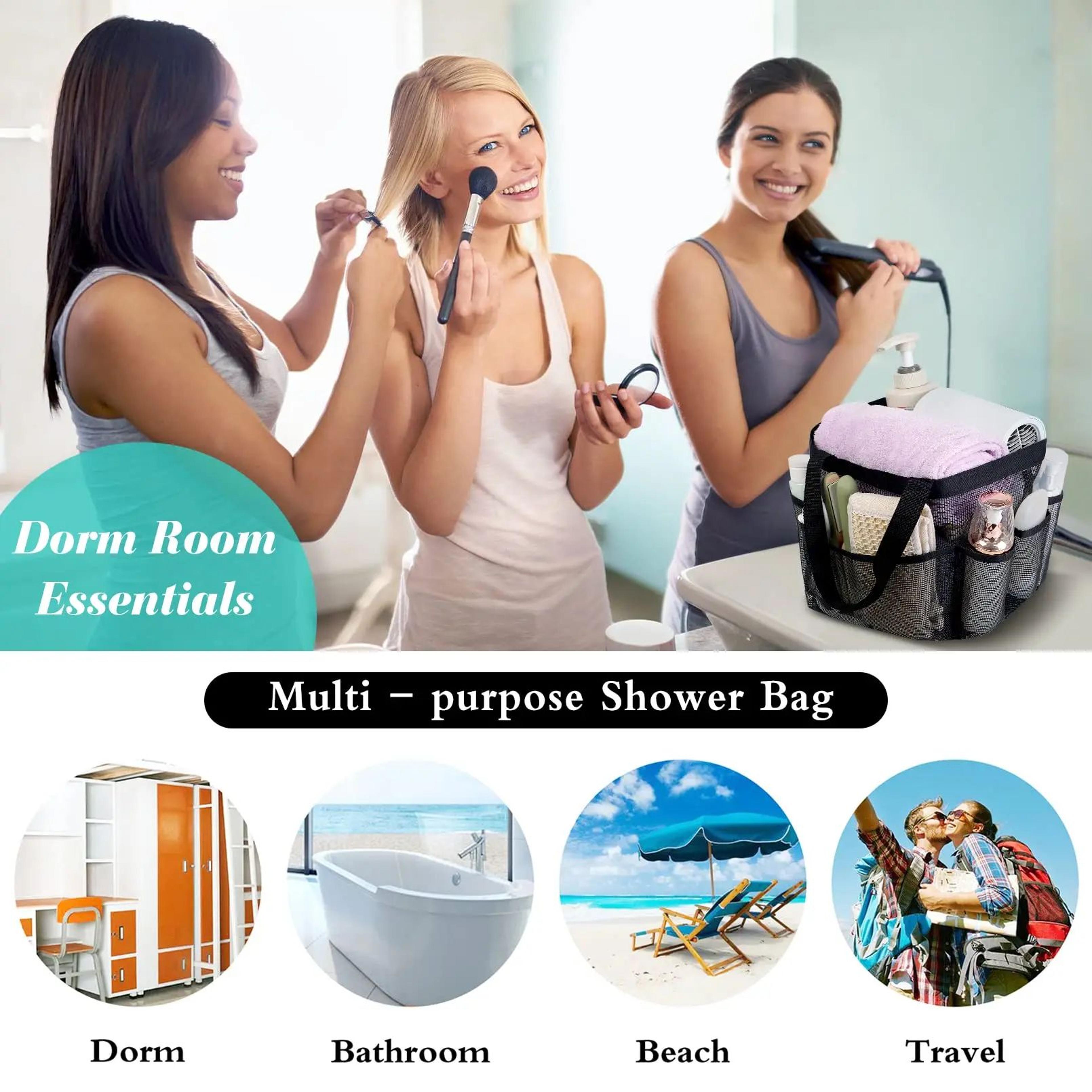 Hanging Mesh Shower Caddy  Portable 8Pocket Dorm Shower Organizer For Bathroom  Gym 2