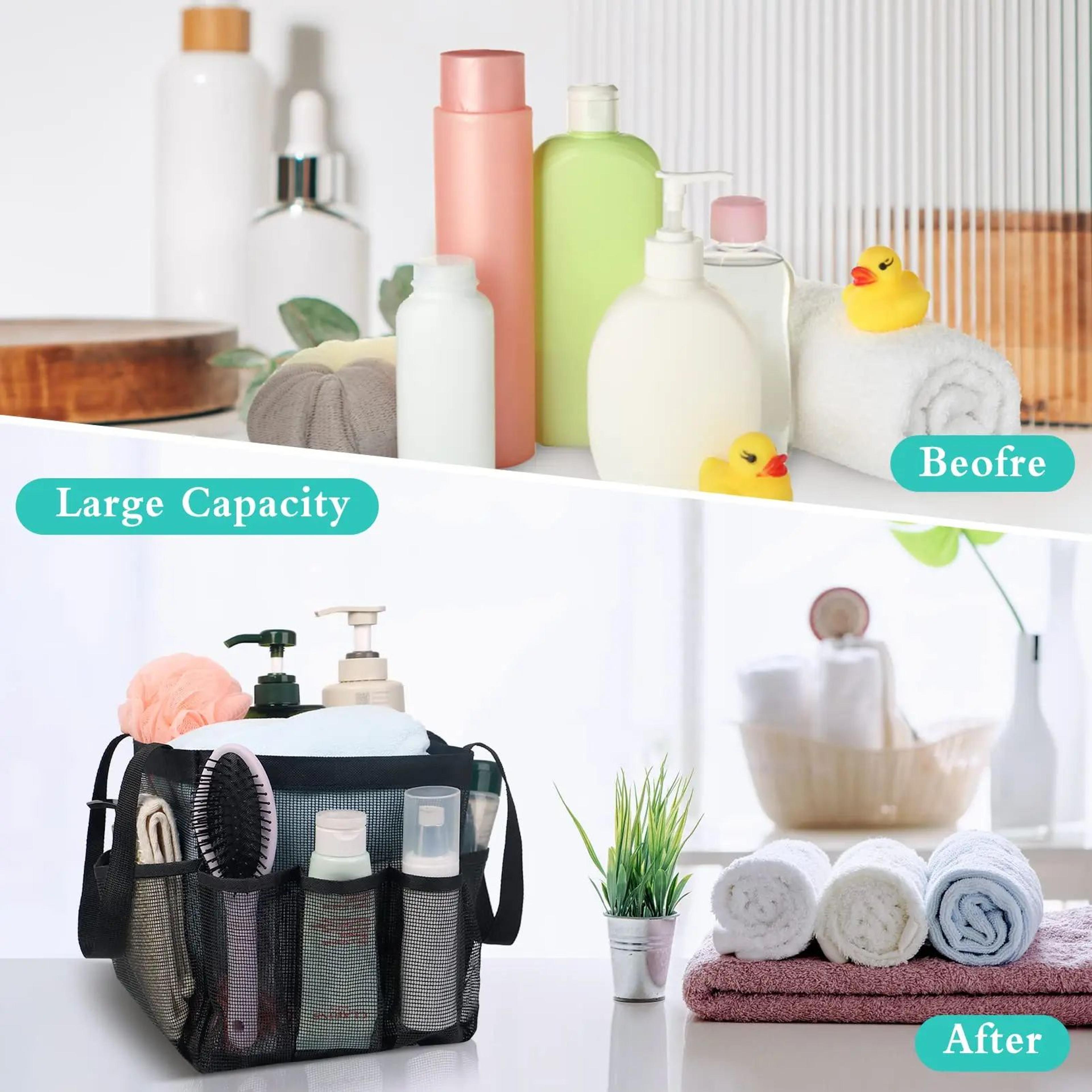 Hanging Mesh Shower Caddy  Portable 8Pocket Dorm Shower Organizer For Bathroom  Gym 3